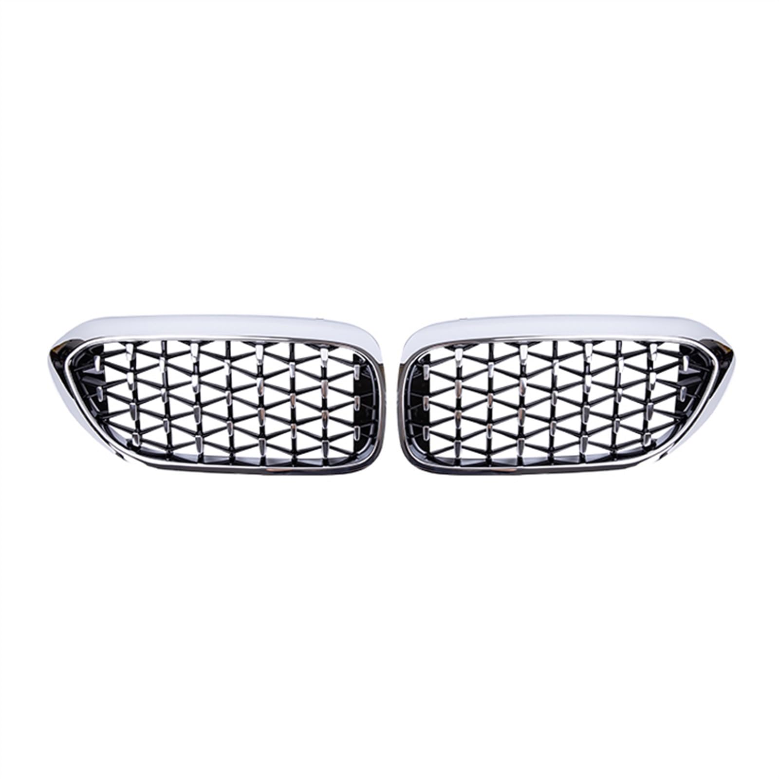 NierenGrill Kompatibel Mit G30 G31 G38 525i 528i 530i 540i 2017 2018 2019 2020 Front Kidney Grilla Car Grills Air Intake Grill Bumper Hood(All Silver) von GYTTAK