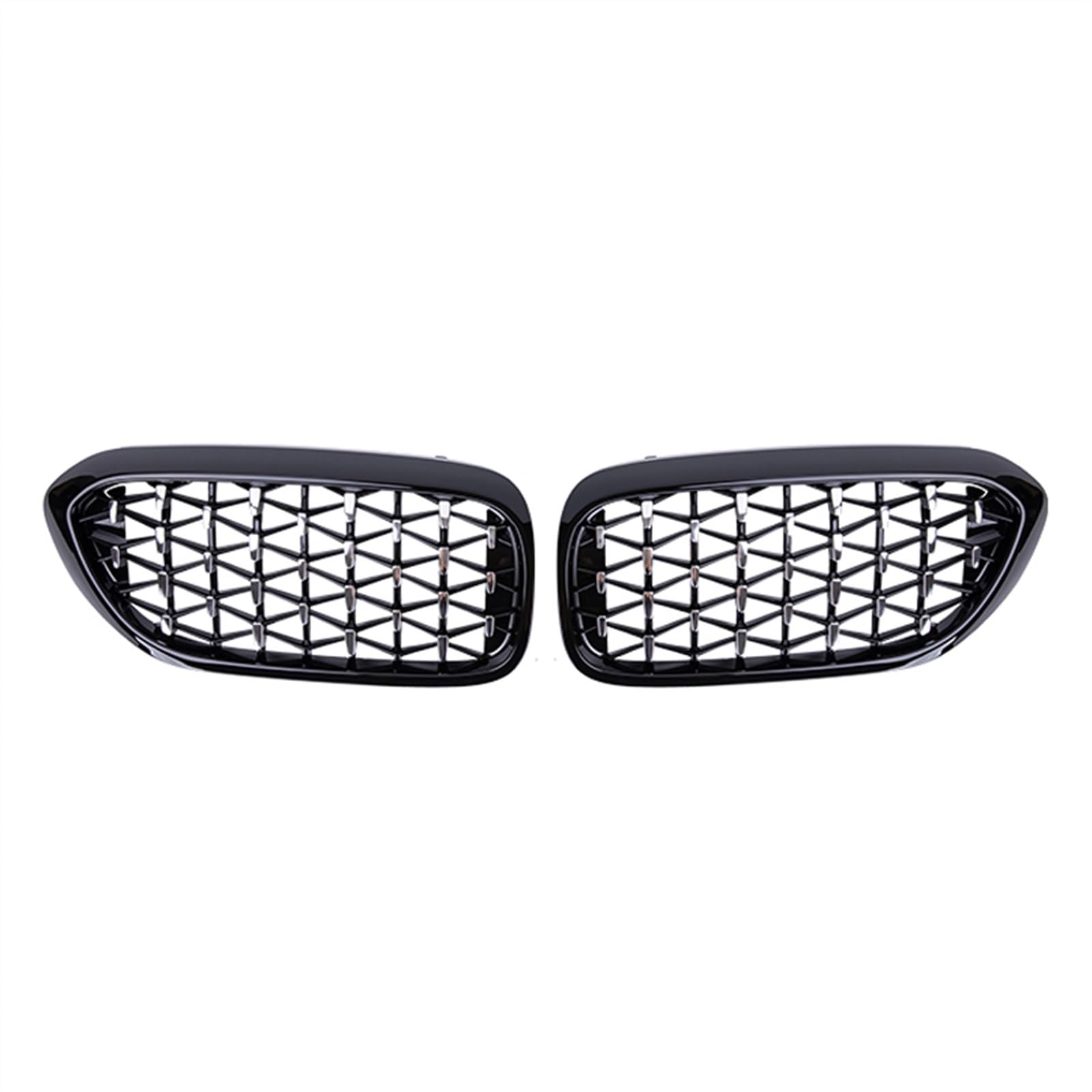 NierenGrill Kompatibel Mit G30 G31 G38 525i 528i 530i 540i 2017 2018 2019 2020 Front Kidney Grilla Car Grills Air Intake Grill Bumper Hood(Silver and Black) von GYTTAK