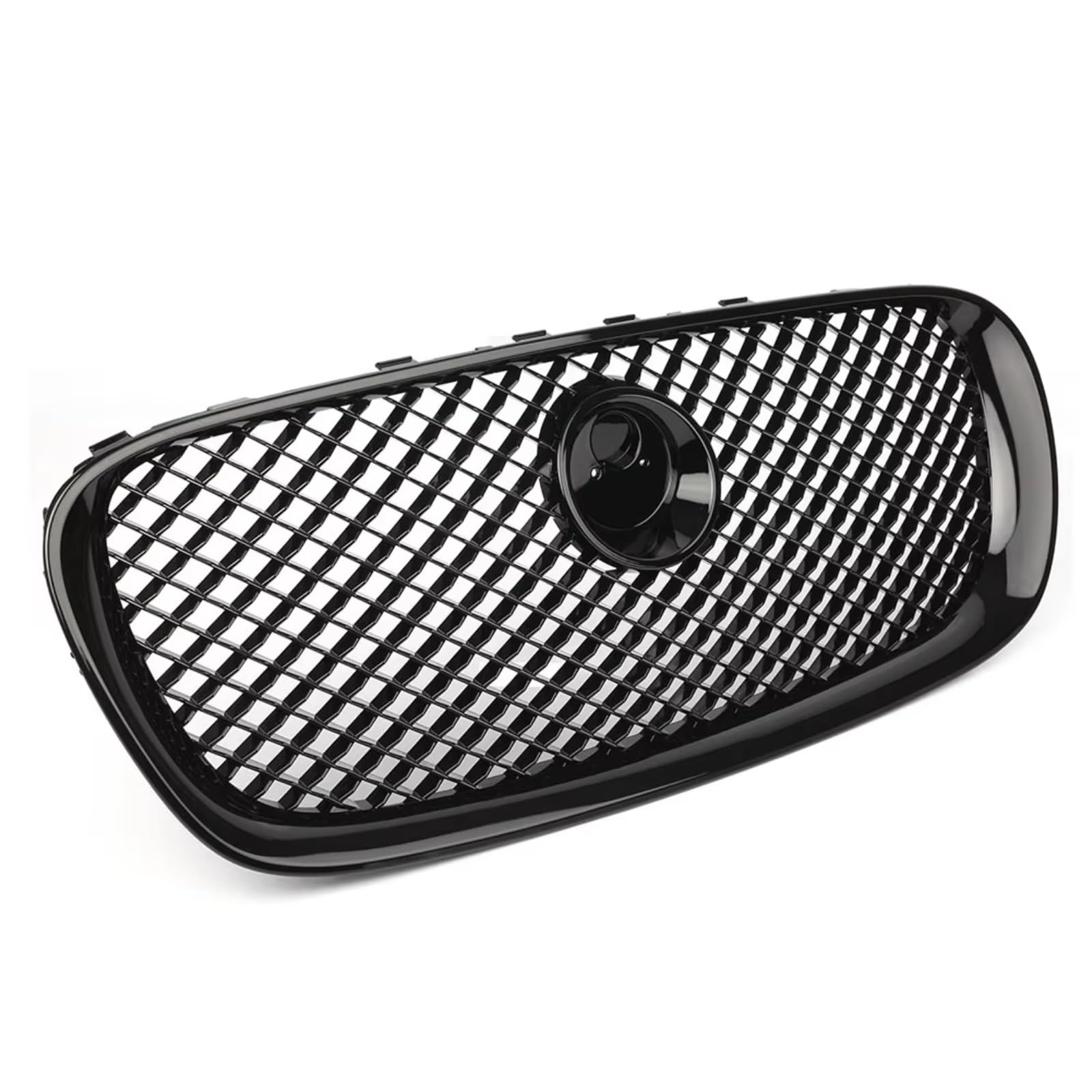 NierenGrill Kompatibel Mit Jaguar Für X250 XF XFR XFRS 2008 2009 2010 2011 Auto Front Upper Bumper Grille Kühler Mesh Grill Racing Grille Kühler Abdeckung(Black) von GYTTAK