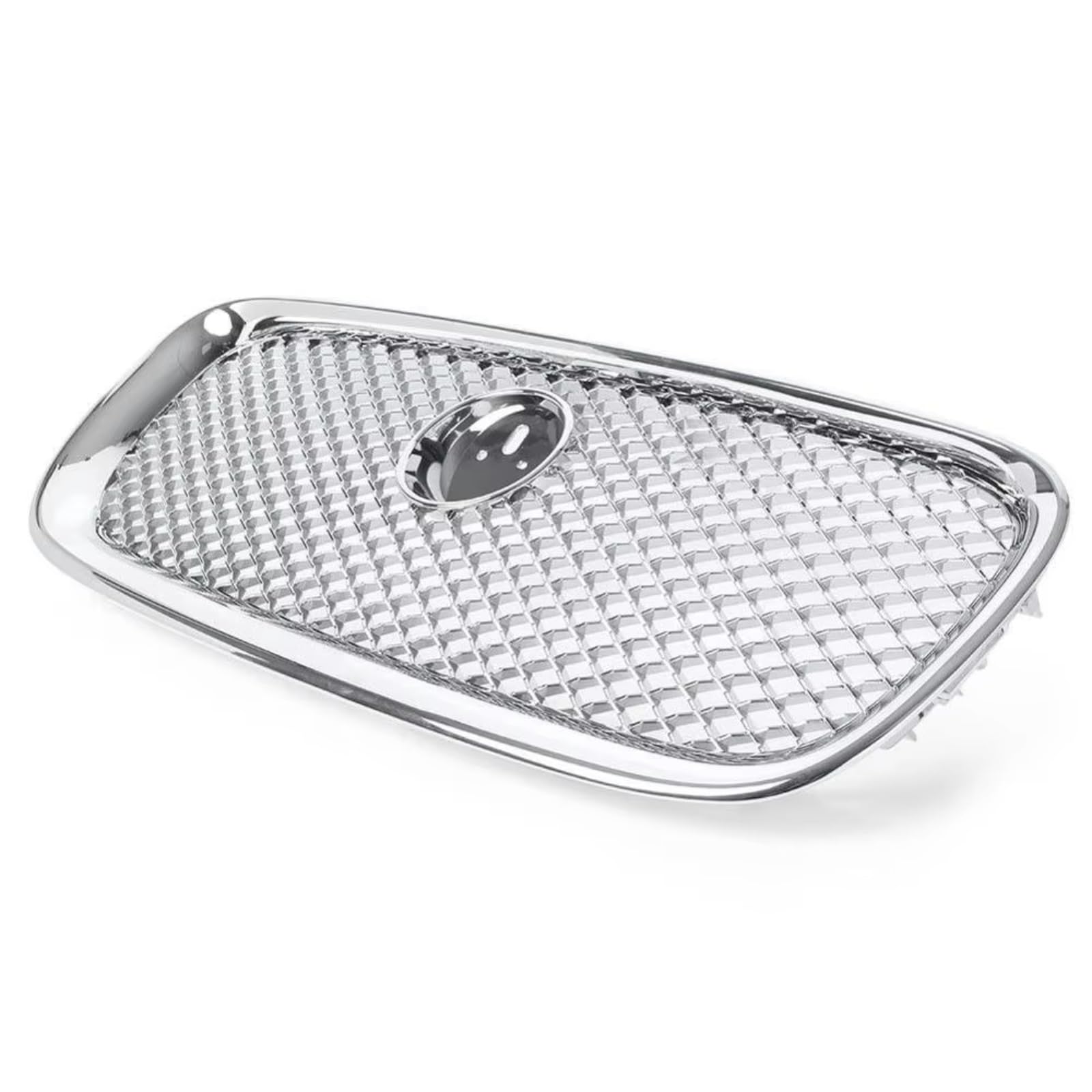 NierenGrill Kompatibel Mit Jaguar Für XF Für XFR 2012 2013 2014 2015 Auto Front Upper Bumper Grille Mesh Racing Grill Mit Emblem Auto Außen Teile(Silver) von GYTTAK