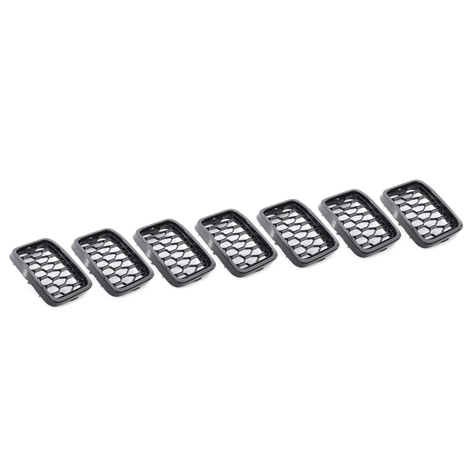 NierenGrill Kompatibel Mit Jeep Für Grand Für Cherokee 2017 2018 2019 2020 2021 68317863AA Auto Kühlergrill Waben Stil Mesh Grille Einsatz Abdeckung Trim(Black) von GYTTAK