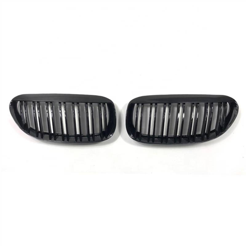 NierenGrill Kompatibel Mit M6 E63 E64 2004 2005 2006 2007 2008 2009 2010 Doppellamellengrill Auto Vorne Niere Grilla Lufteinlass Grill Stoßstange Haube von GYTTAK