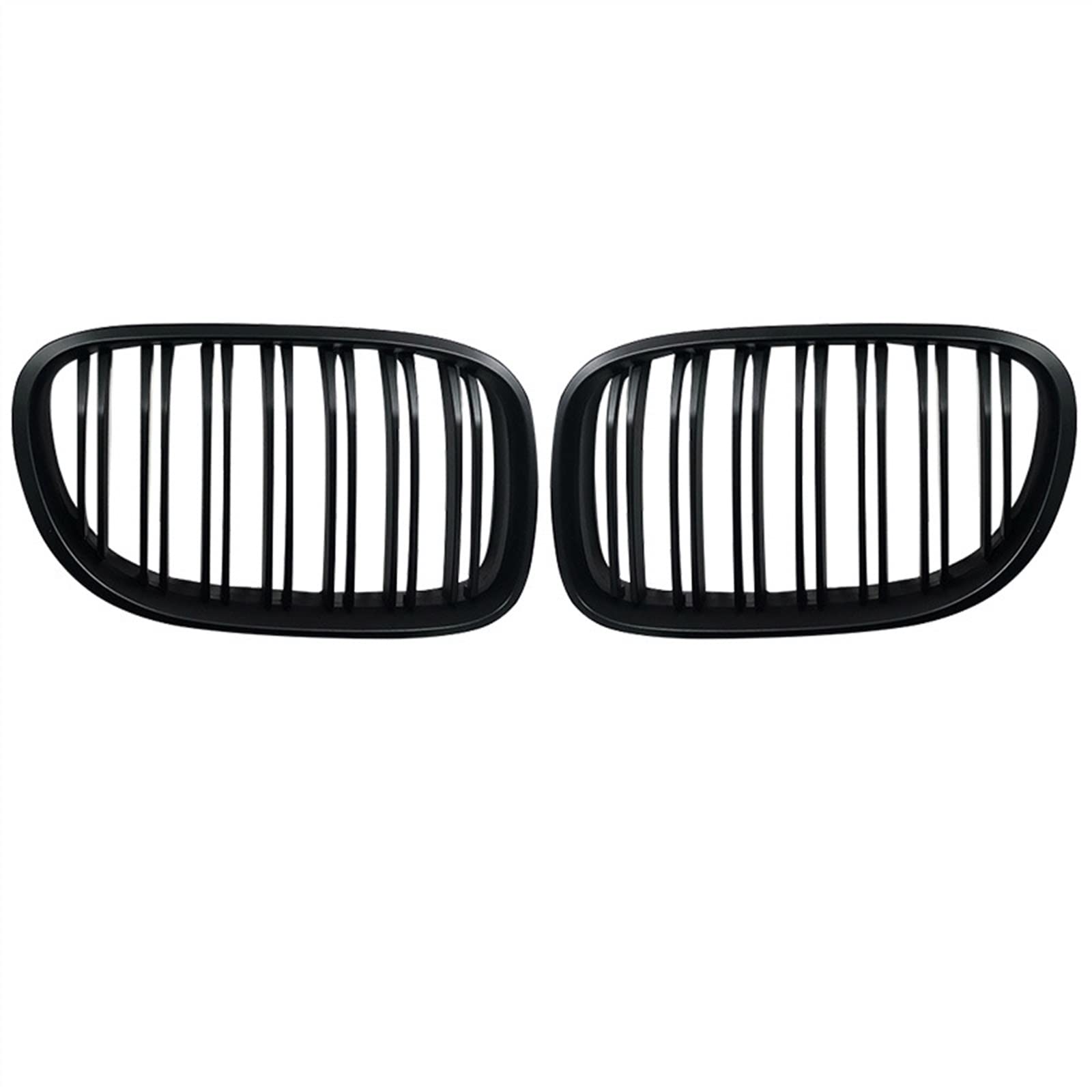 NierenGrill Kompatibel Mit M6 F01 F02 F03 2009 2010 2011 2012 2013 2014 2015 Stoßfängerhaube Doppellamellengrill Auto Front Kidney Grilla Air Intake Grill(Matte Black) von GYTTAK