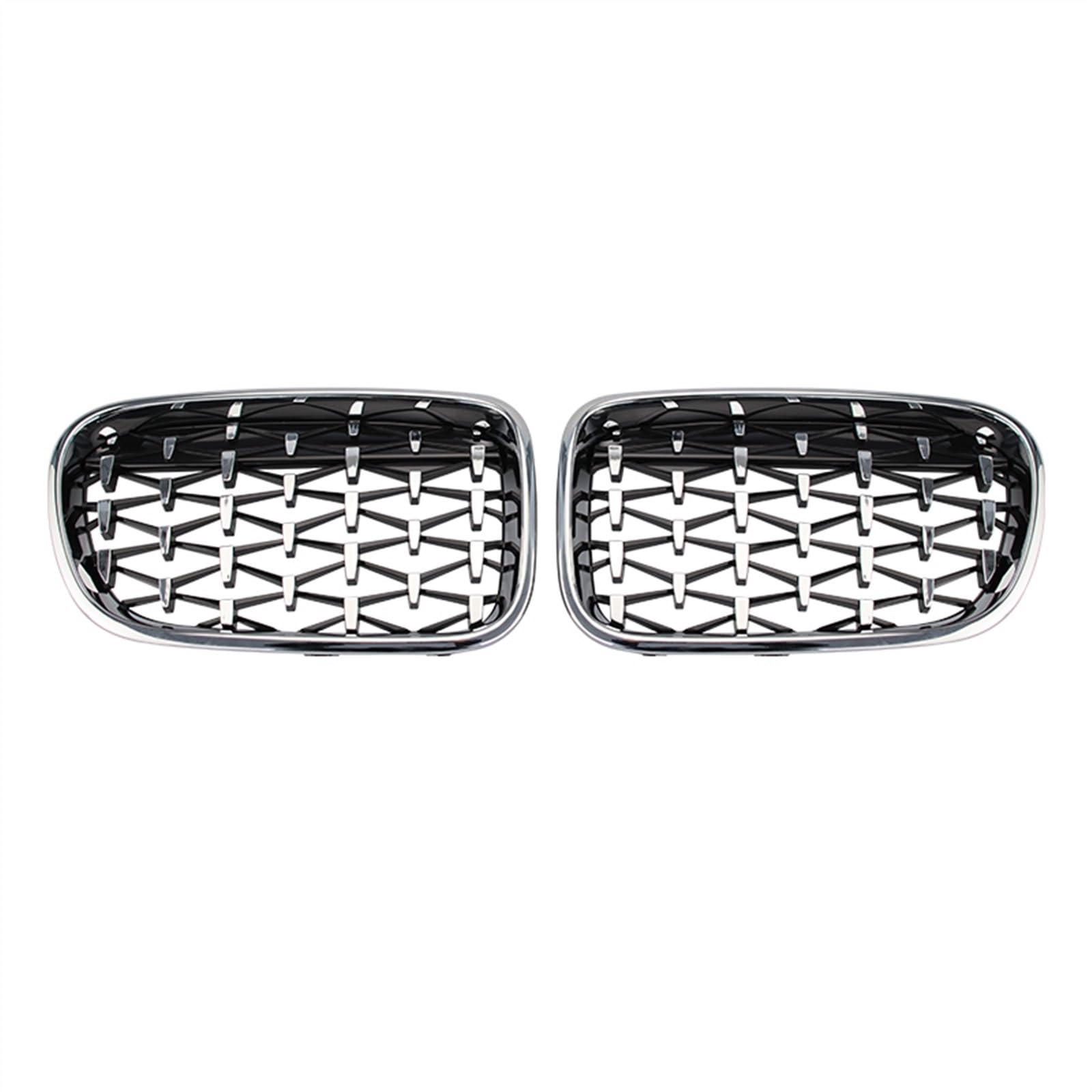 NierenGrill Kompatibel Mit X3 F25 2011 2012 2013 Auto Front Kidney Grilla Obere Grillabdeckung Air Intake Grill Bumper Hood(All Silver) von GYTTAK