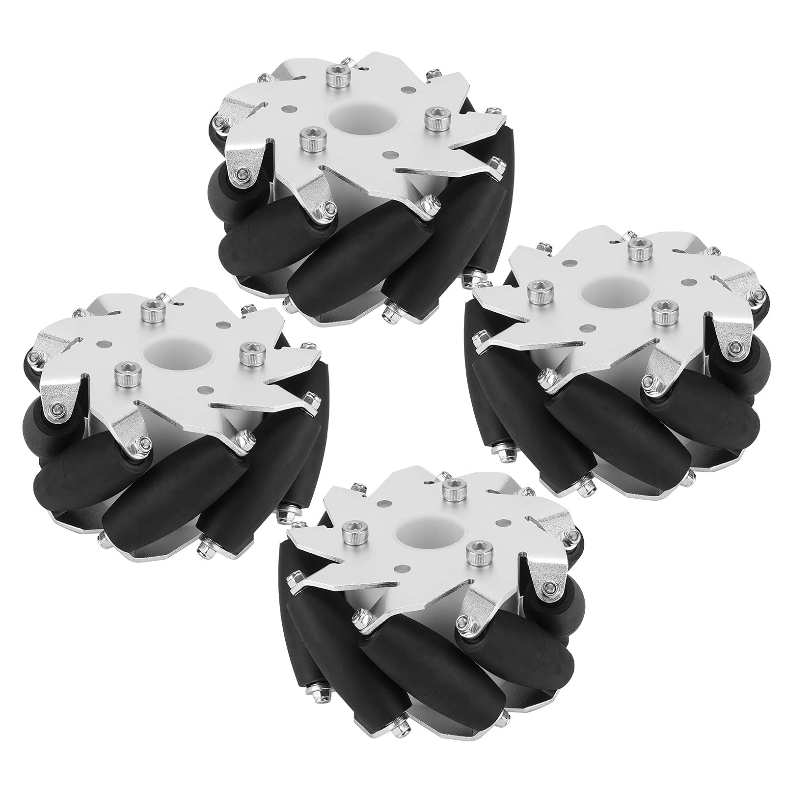 Mecanum Omni Rad, Stahl Mecanum Räder Strukturteile 100MM 100MM Mecanum Rad für Auto 14162 für Roboter von GZD