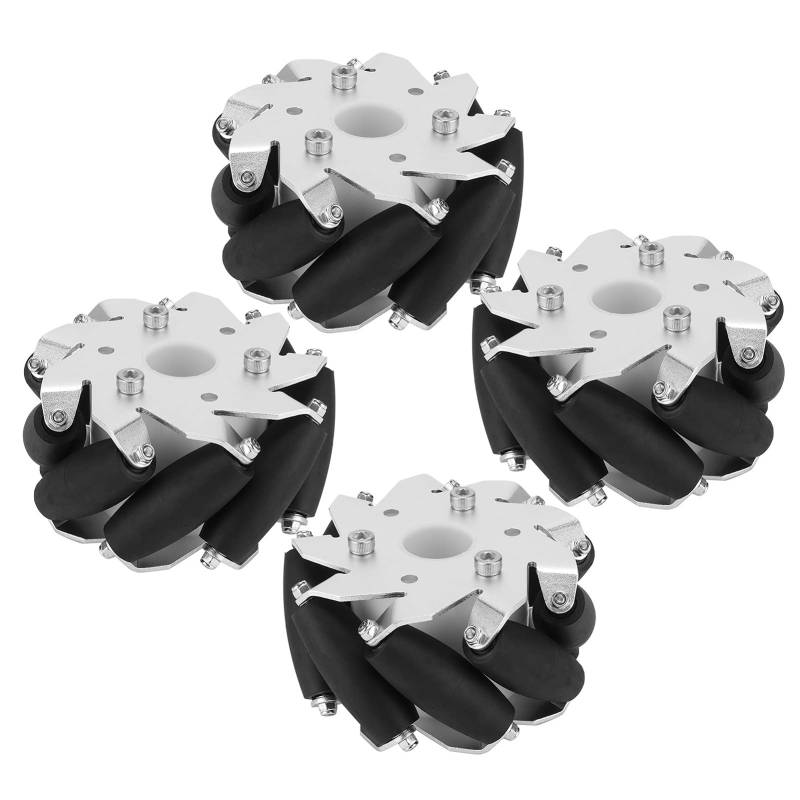 Mecanum Omni Rad, Stahl Mecanum Räder Strukturteile 100MM 100MM Mecanum Rad für Auto 14162 für Roboter von GZD