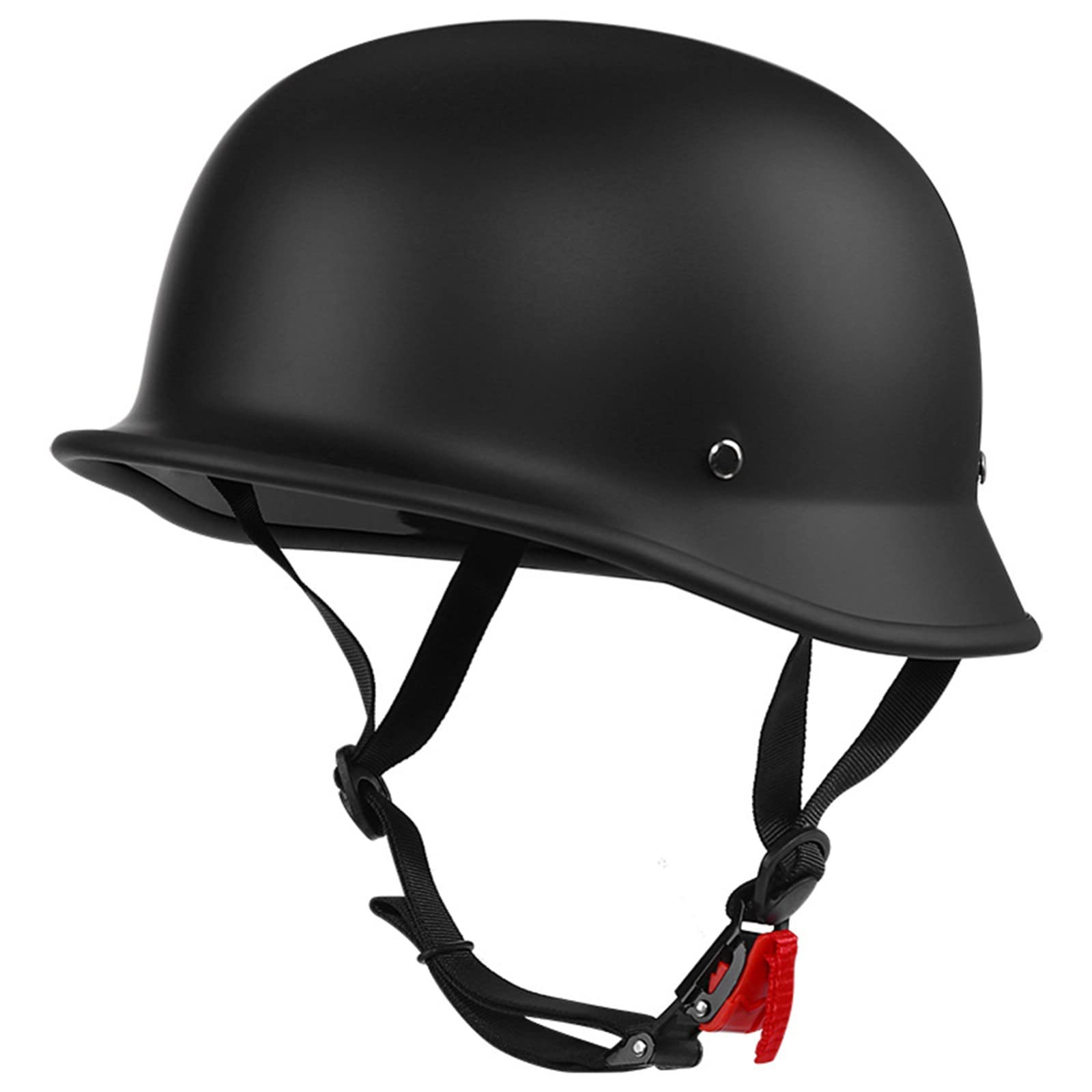 Motorradhelm, Erwachsener, Sommer, Handgefertigt, Persönlichkeit, Vintage DOT/ECE-Geprüfter Motorradhelm Im Deutschen Stil, Halber Helm, Stahlhelm Mit Lederfutter, Helm A Motorradhelm, Erwachsener, Sommer, Handgefertigt, Persönlichkeit, Vintage DOT/ECE-Geprüfter Motorradhelm Im Deutschen Stil, Halber Helm, Stahlhelm Mit Lederfutter, Helm A von GZEZHA