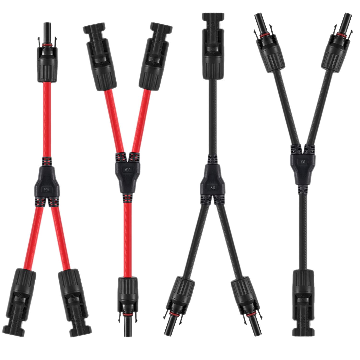 GZGXKJ Solarkabel Y-Verteiler 2 Paar Solarpanel-Kabel Y Stecker Solar Photovoltaik Kabel für Für Solar Photovoltaik Steckverbinder 2 Rot + 2 Schwarz GZGXKJ Solarkabel Y-Verteiler 2 Paar Solarpanel-Kabel Y Stecker Solar Photovoltaik Kabel für Für Solar Photovoltaik Steckverbinder 2 Rot + 2 Schwarz von GZGXKJ