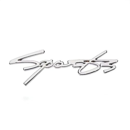 Auto Aufkleber für Nissan Qashqai,Metall Selbstklebend Logo Emblem Badge Aufkleber Benutzerdefinierte Metall Buchstaben Decal Wetterfest und UV-beständig Auto Zubehör,Silver von GZLYLY