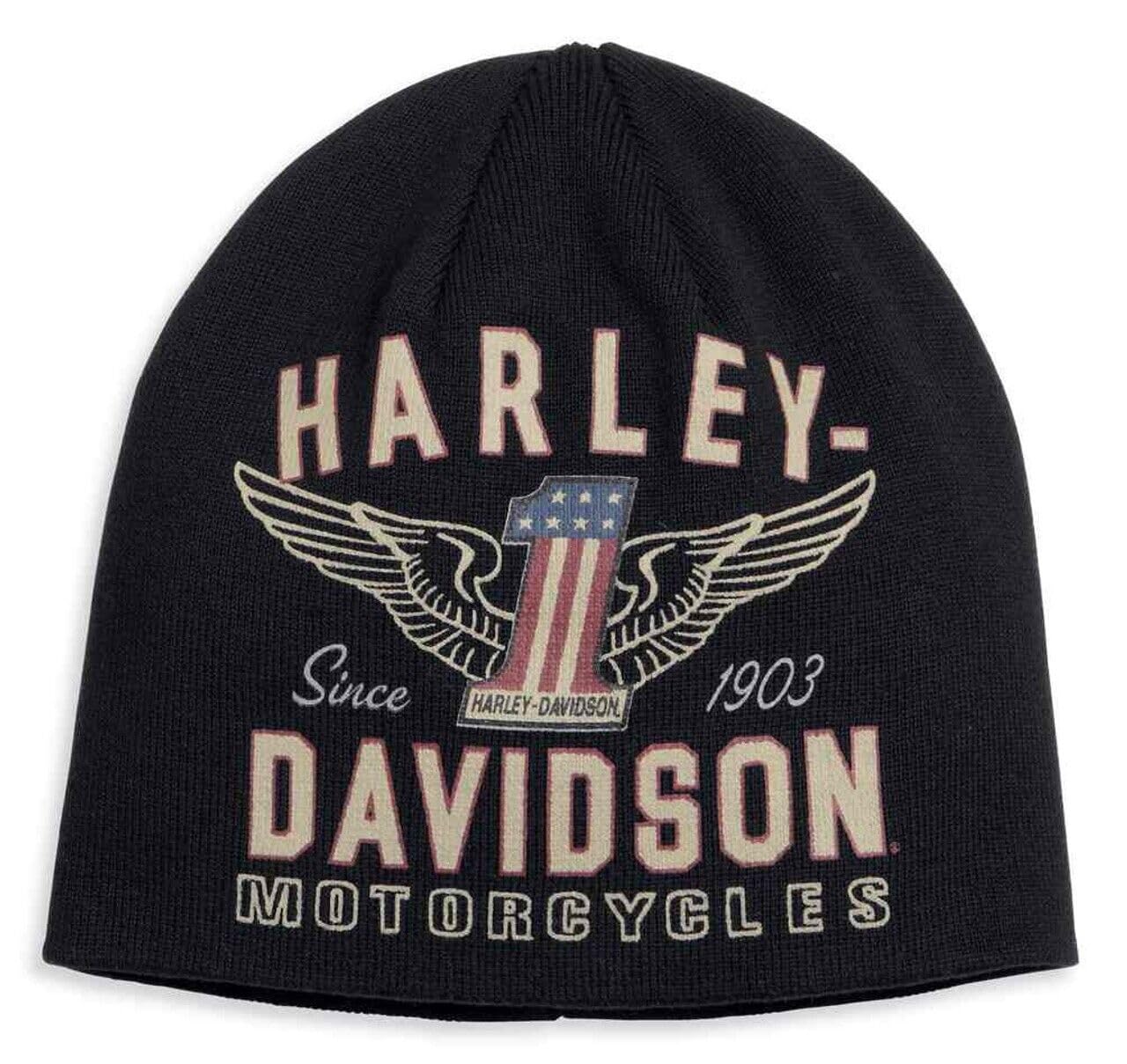 GZM Mütze grau Orig. Harley Davidson Debossed Knit Hat 99430-18VM Geschenkidee von GZM