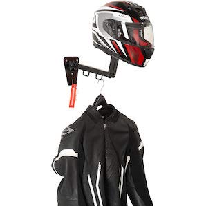 Garderobenhaken für Motorrad-Helm, Regenjacke, Bikerjacke, für die Wand, aus Stahl, verstellbar, ideales Geschenk von GZM