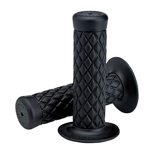 Griffe Griffe Biltwell Thruster 2.0 Gummi TPV Schwarz Black 22 mm Universal für Motorradlenker Harley und Custom von GZM