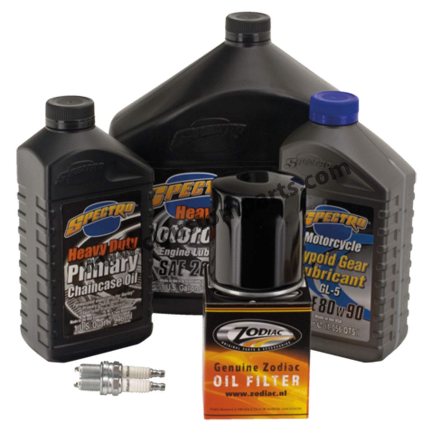 Wartungsset Spectro Motoröl 20W-50 + Primär + Getriebe + Ölfilter schwarz + Zündkerzen für Harley Sportster ab 1984 Wartungsset Spectro Motoröl 20W-50 + Primär + Getriebe + Ölfilter schwarz + Zündkerzen für Harley Sportster ab 1984 von GZM