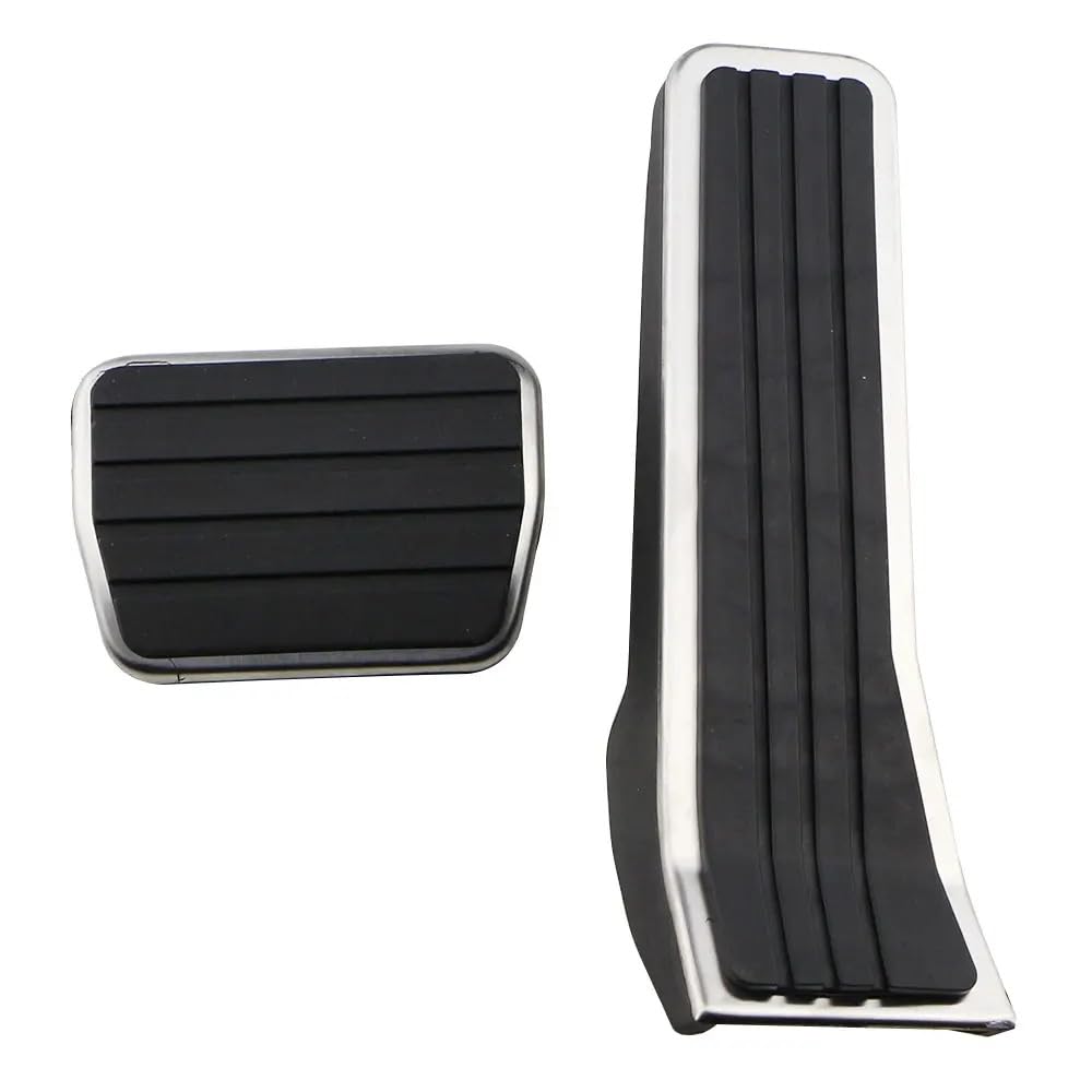 Auto-Gaspedal-Pads, Schwarz Mit Silber, Kompatibel Mit Axela CX-30 2019-2021, LHD Auto-Gaspedal-Pads, Schwarz Mit Silber, Kompatibel Mit Axela CX-30 2019-2021, LHD von GZPARTB