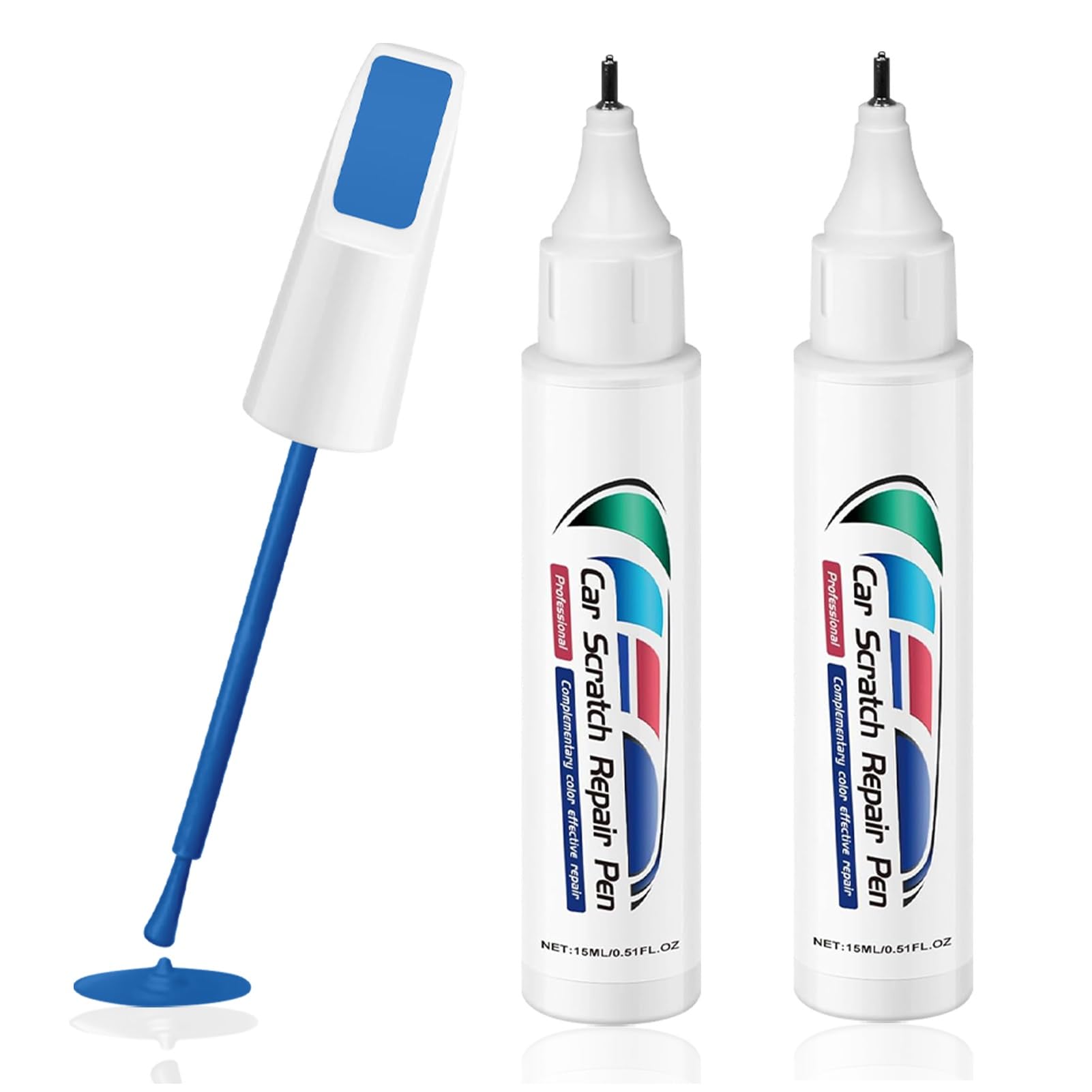 Lackstift Schwarz Lackstift Auto,2 Stück Lackstift Weiß Glänzend 15ml, 2 in 1 Kratzer Entferner Auto,Schnelltrocknender Felgenlack Weiß Glänzend Zum Abdecken Und Reparieren Von Autokratzern (Blau) Lackstift Schwarz Lackstift Auto,2 Stück Lackstift Weiß Glänzend 15ml, 2 in 1 Kratzer Entferner Auto,Schnelltrocknender Felgenlack Weiß Glänzend Zum Abdecken Und Reparieren Von Autokratzern (Blau) von GZWY