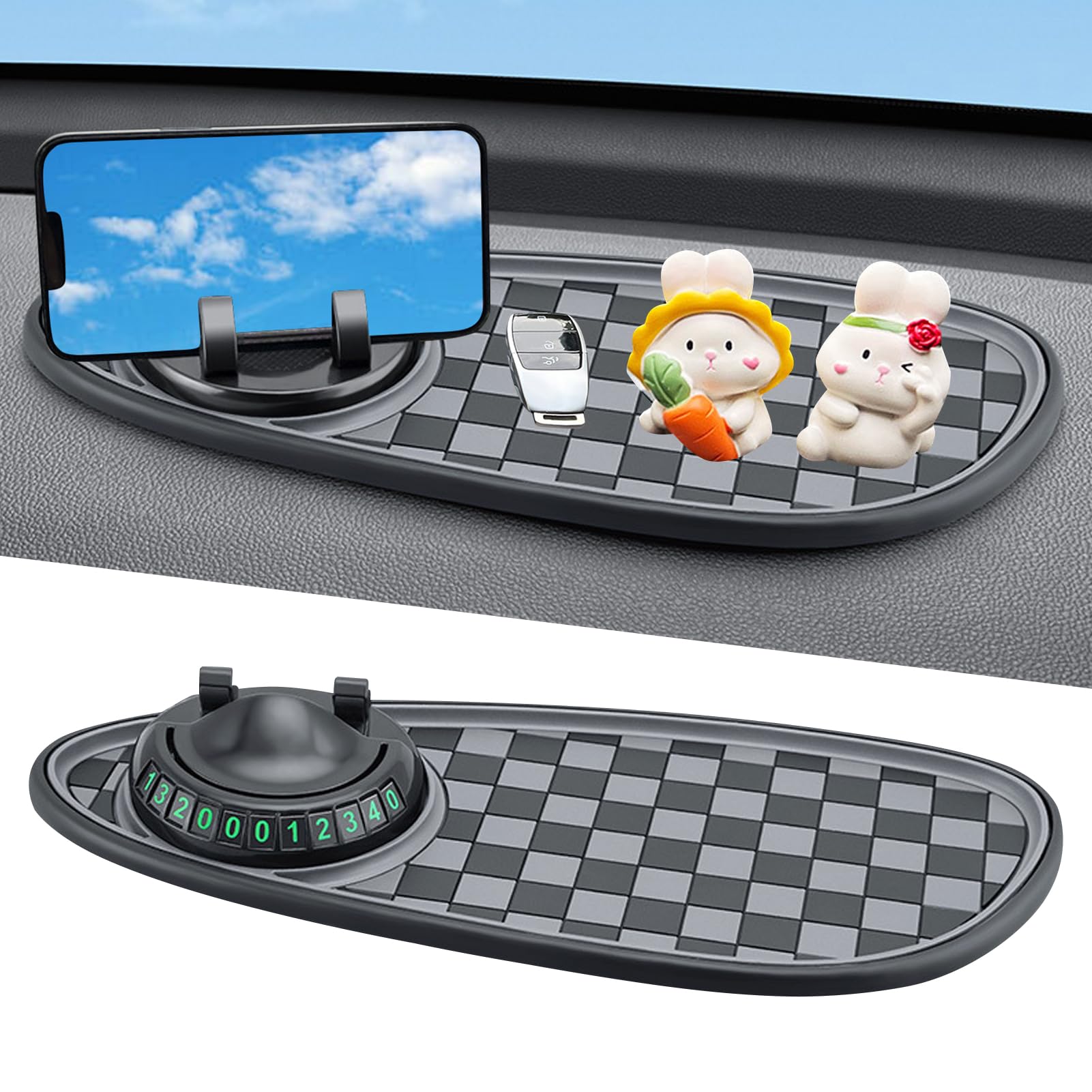 Multifunction Car Anti-Slip Mat Auto Universal Phone Holder, Antirutschmatte Auto Antirutschmatte Handyhalterung, Anti Rutsch Matte Auto Armaturenbrett mit Parknummer für Handy,Schlüssel,Autodeko (B) Multifunction Car Anti-Slip Mat Auto Universal Phone Holder, Antirutschmatte Auto Antirutschmatte Handyhalterung, Anti Rutsch Matte Auto Armaturenbrett mit Parknummer für Handy,Schlüssel,Autodeko (B) von GZWY