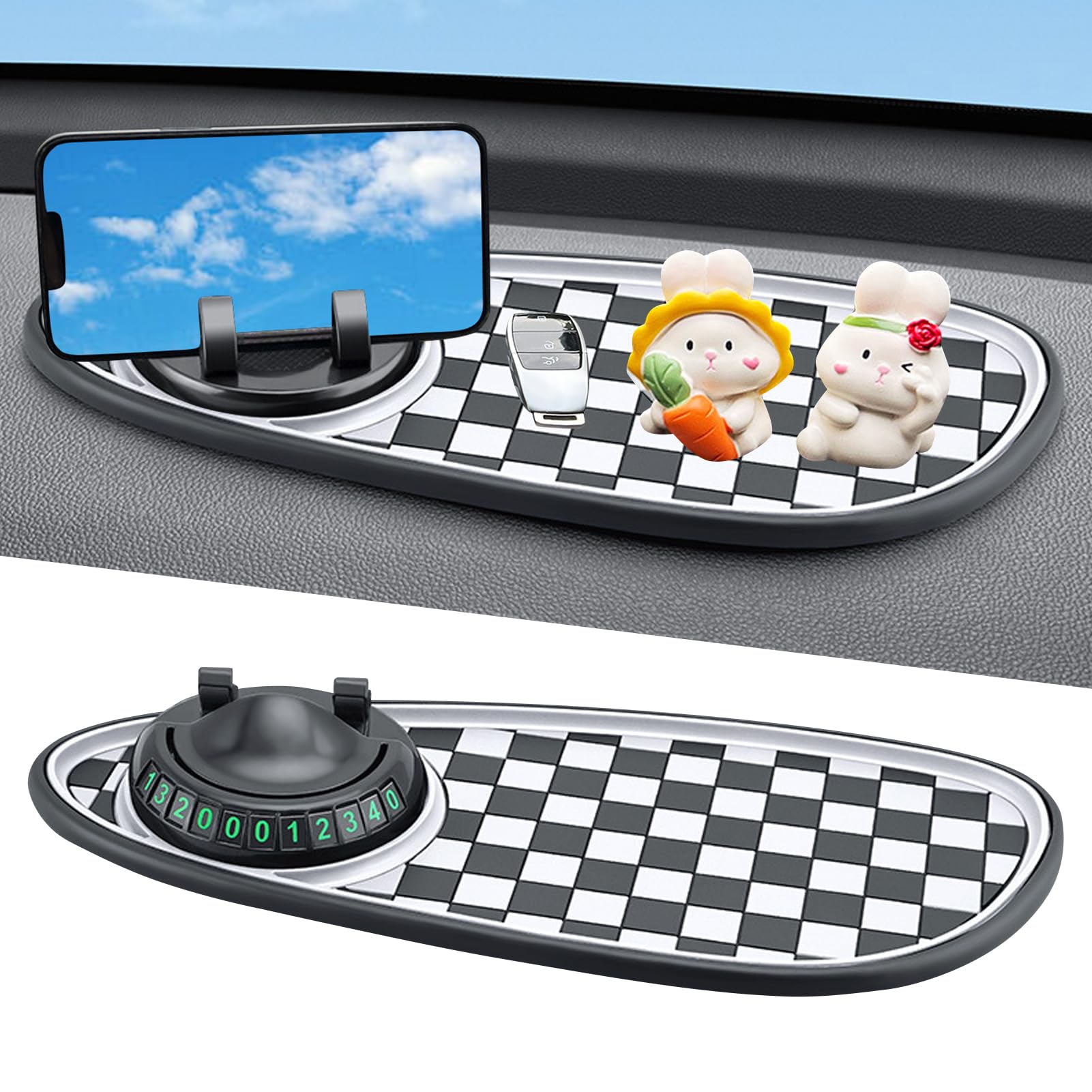 Multifunction Car Anti-Slip Mat Auto Universal Phone Holder, Antirutschmatte Auto Antirutschmatte Handyhalterung, Anti Rutsch Matte Auto Armaturenbrett mit Parknummer für Handy,Schlüssel,Autodeko (C) Multifunction Car Anti-Slip Mat Auto Universal Phone Holder, Antirutschmatte Auto Antirutschmatte Handyhalterung, Anti Rutsch Matte Auto Armaturenbrett mit Parknummer für Handy,Schlüssel,Autodeko (C) von GZWY