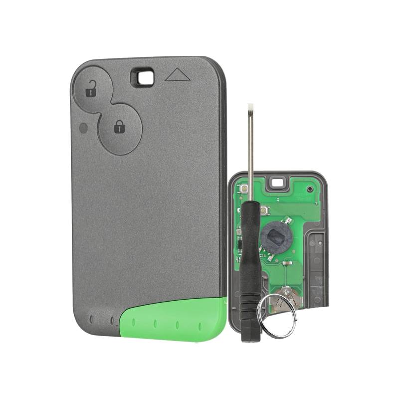 2-Tasten-Fernbedienung Schlüssel für Renault Laguna Espace Vel-Satis 2001-2009 Schlüssel 433 Frequenz PCF7947 Chip Ultraschall mit Schraubendreher und Schlüsselring von GZXNKEY