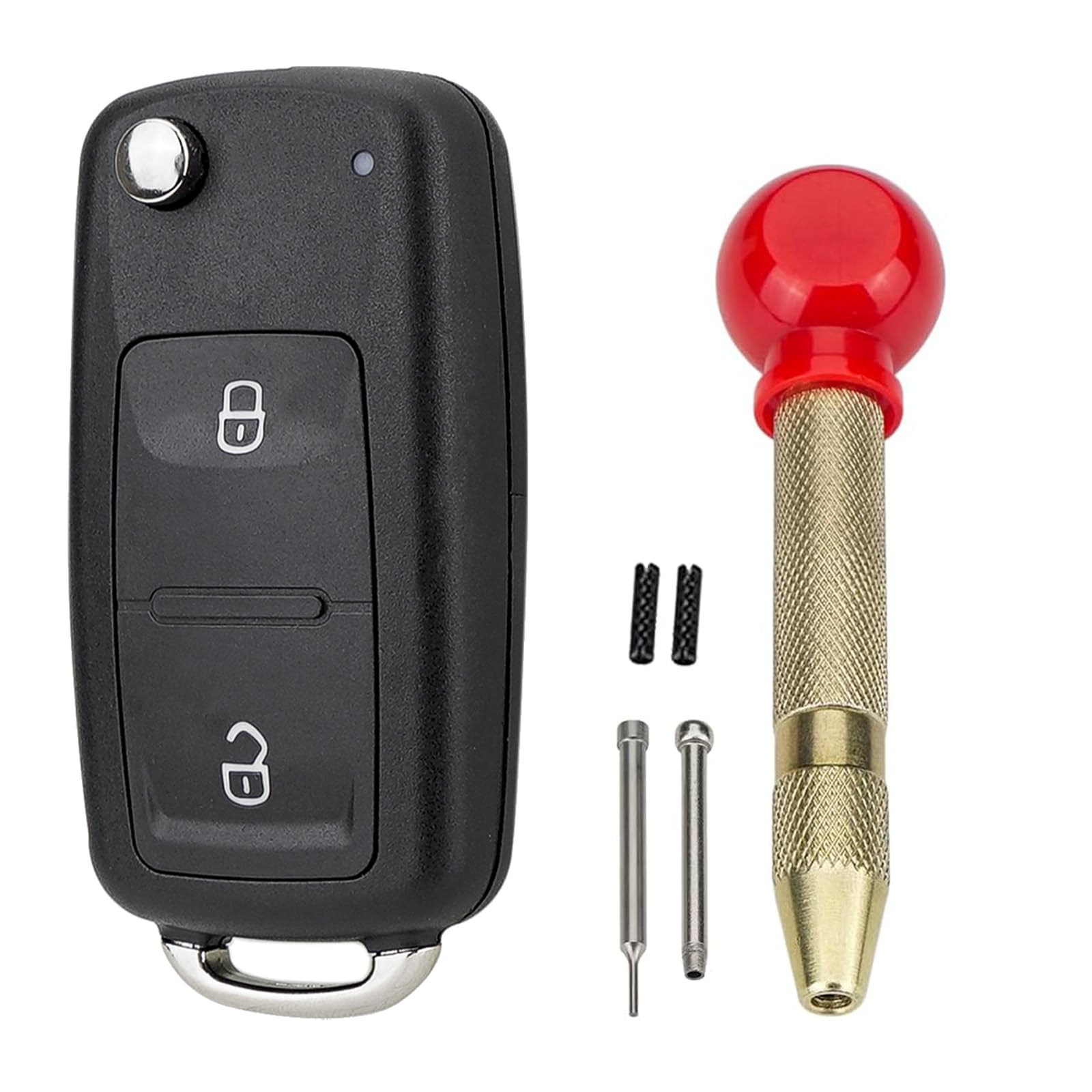 2 Tasten für VW Auto Fernbedienungsgehäuse Gehäuse für VW Transporter T6 Amarok Polo Golf Schlüsselschale mit Pin Removal Tool VW Key Blade Removal Tool 2 Tasten für VW Auto Fernbedienungsgehäuse Gehäuse für VW Transporter T6 Amarok Polo Golf Schlüsselschale mit Pin Removal Tool VW Key Blade Removal Tool von GZXNKEY