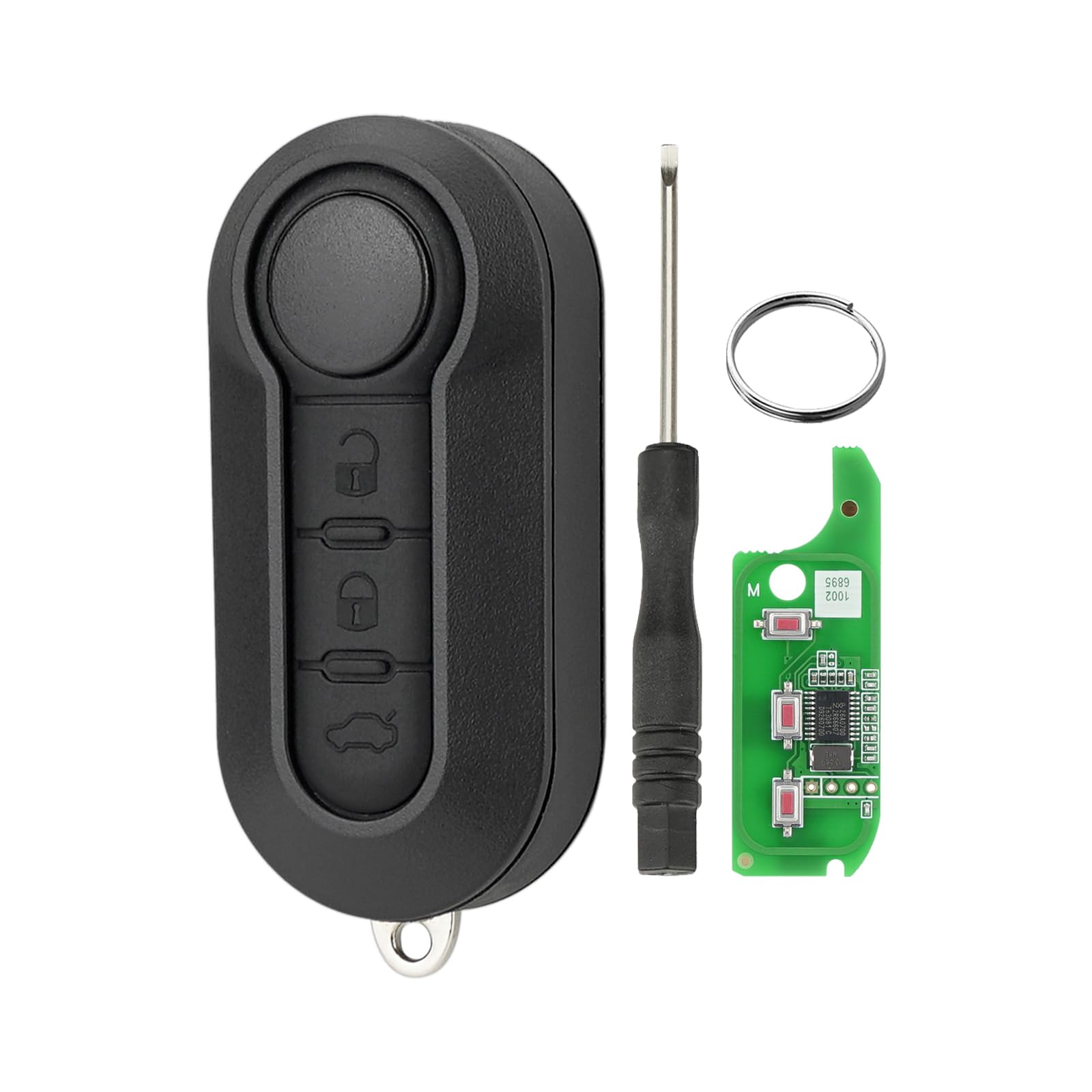 3 Tasten 433MHZ AutoFernbedienungsschlüssel für FIAT 500 Brava Bravo Evo Grande Doblo PCF7946 Chip Delphi System LTQFI2AM433TX Fernbedienungen 3 Tasten 433MHZ AutoFernbedienungsschlüssel für FIAT 500 Brava Bravo Evo Grande Doblo PCF7946 Chip Delphi System LTQFI2AM433TX Fernbedienungen von GZXNKEY