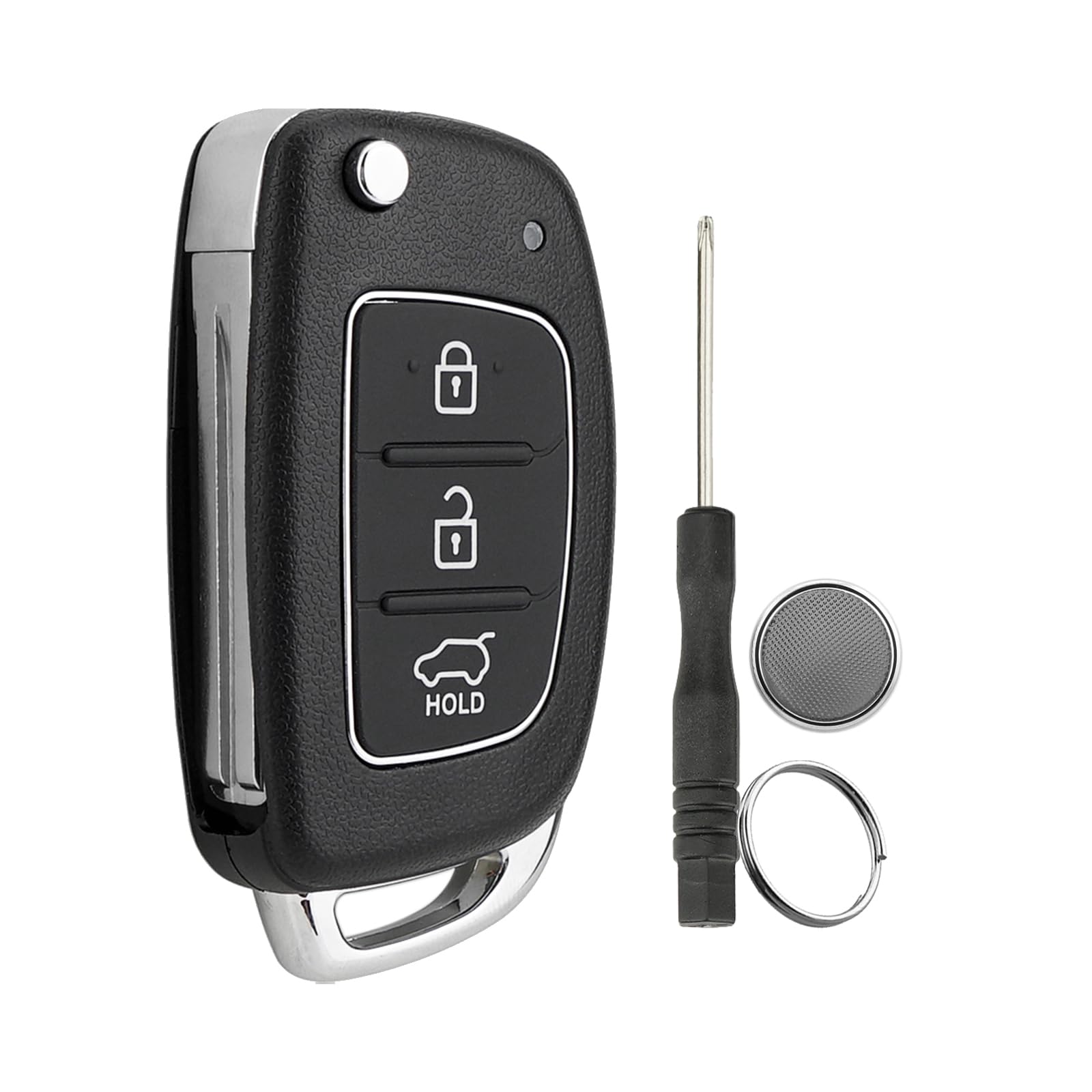 3 Tasten Autoschlüssel Gehäuse Für Hyundai i20 iX20 iX35 Tucson Santa Fe Hyundai Santa Fe Klappschlüssel Etui Pilot Autoschlüssel mit Schraubendreher Schlüsselring CR2032 Batterie 3 Tasten Autoschlüssel Gehäuse Für Hyundai i20 iX20 iX35 Tucson Santa Fe Hyundai Santa Fe Klappschlüssel Etui Pilot Autoschlüssel mit Schraubendreher Schlüsselring CR2032 Batterie von GZXNKEY