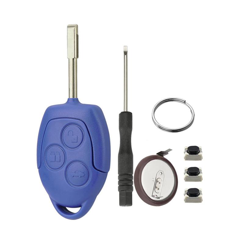 3-Tasten Fernbedienung Schlüsselanhänger Gehäuseschale Für Ford Transit MK7 2006 - 2014 mit Schraubendreher Schlüsselring VL2330 Batterie (180 Grad) mit 3 Switches von GZXNKEY