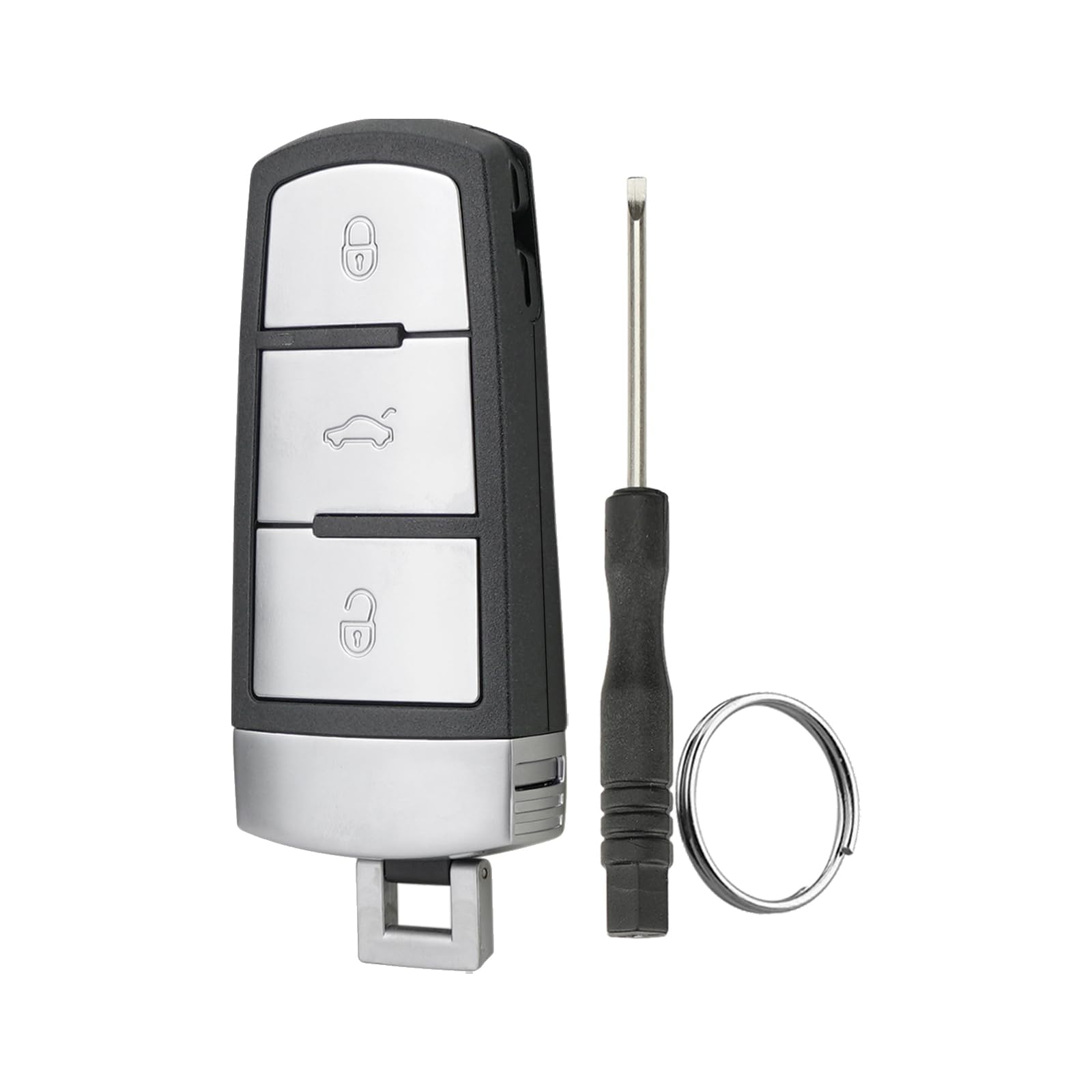 3-Tasten Smart Remote Schlüssel Gehäuse für Volkswagen Maytag CC VW Passat B6 3C B7 für VW 3C0 959 752 BA 752 AD Schlüssel Gehäuse mit und Schraubendreher und Schlüsselring 3-Tasten Smart Remote Schlüssel Gehäuse für Volkswagen Maytag CC VW Passat B6 3C B7 für VW 3C0 959 752 BA 752 AD Schlüssel Gehäuse mit und Schraubendreher und Schlüsselring von GZXNKEY