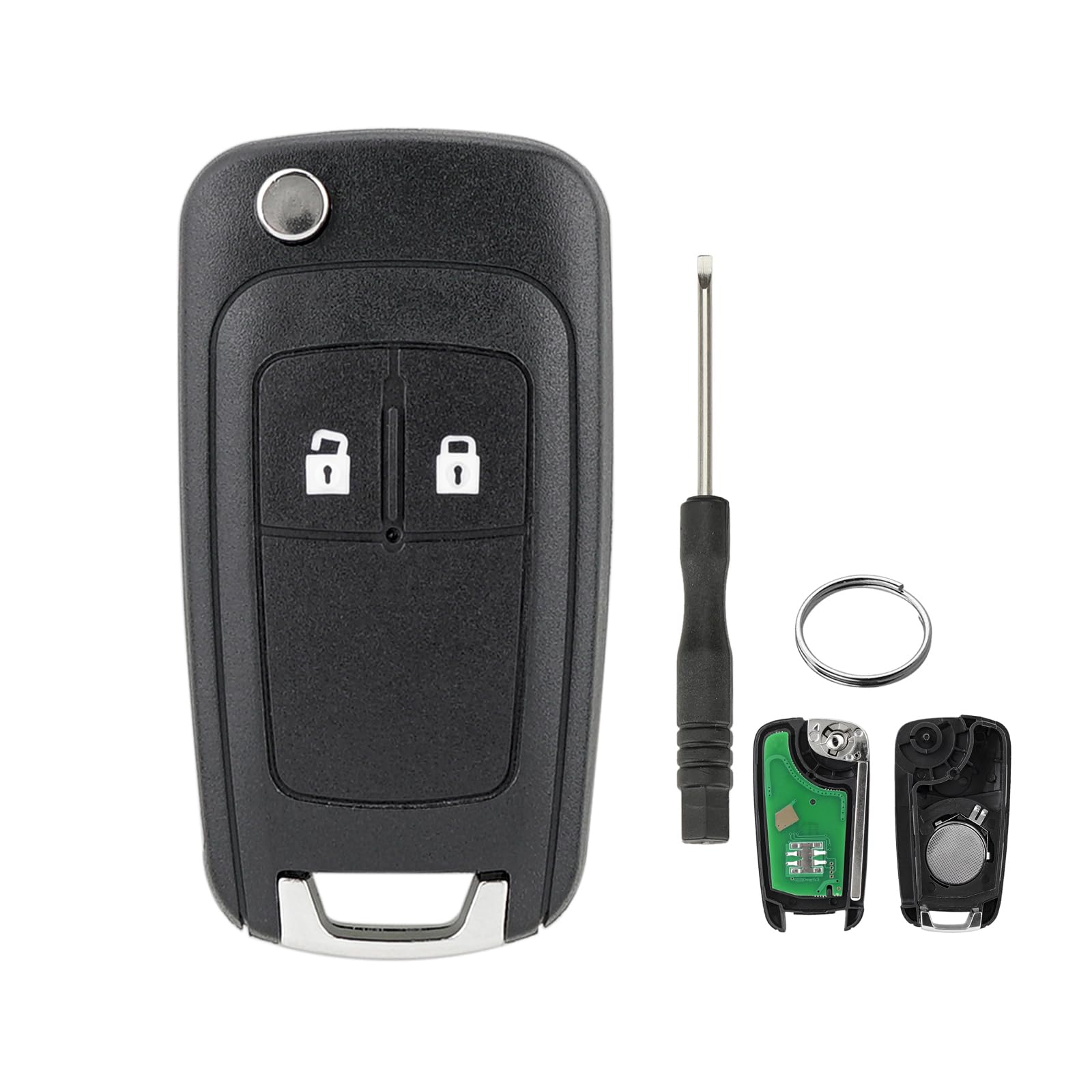 Auto Schlüsselgehäuse Für Opel Vauxhall Astra J Insignia Zafira Meriva Mokka Flip Autoschlüssel Shell Cover Fob Case mit Schraubendreher (433MHz Funkschlüssel) Auto Schlüsselgehäuse Für Opel Vauxhall Astra J Insignia Zafira Meriva Mokka Flip Autoschlüssel Shell Cover Fob Case mit Schraubendreher (433MHz Funkschlüssel) von GZXNKEY