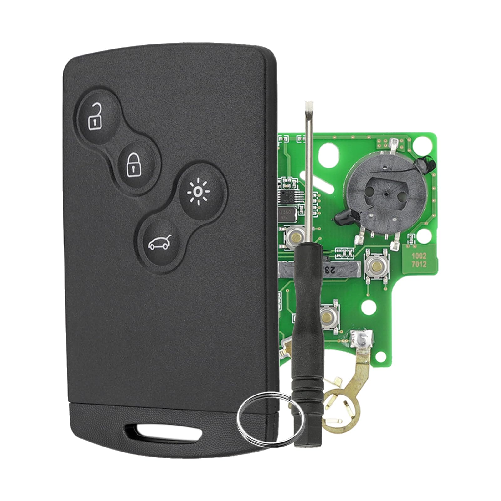 Autoschlüssel mit Fernbedienung für Renault Megane III Laguna III Scenic III Smart Schlüssel 433MHZ PCF7952 Chip mit Schraubendreher und Schlüsselring Autoschlüssel mit Fernbedienung für Renault Megane III Laguna III Scenic III Smart Schlüssel 433MHZ PCF7952 Chip mit Schraubendreher und Schlüsselring von GZXNKEY