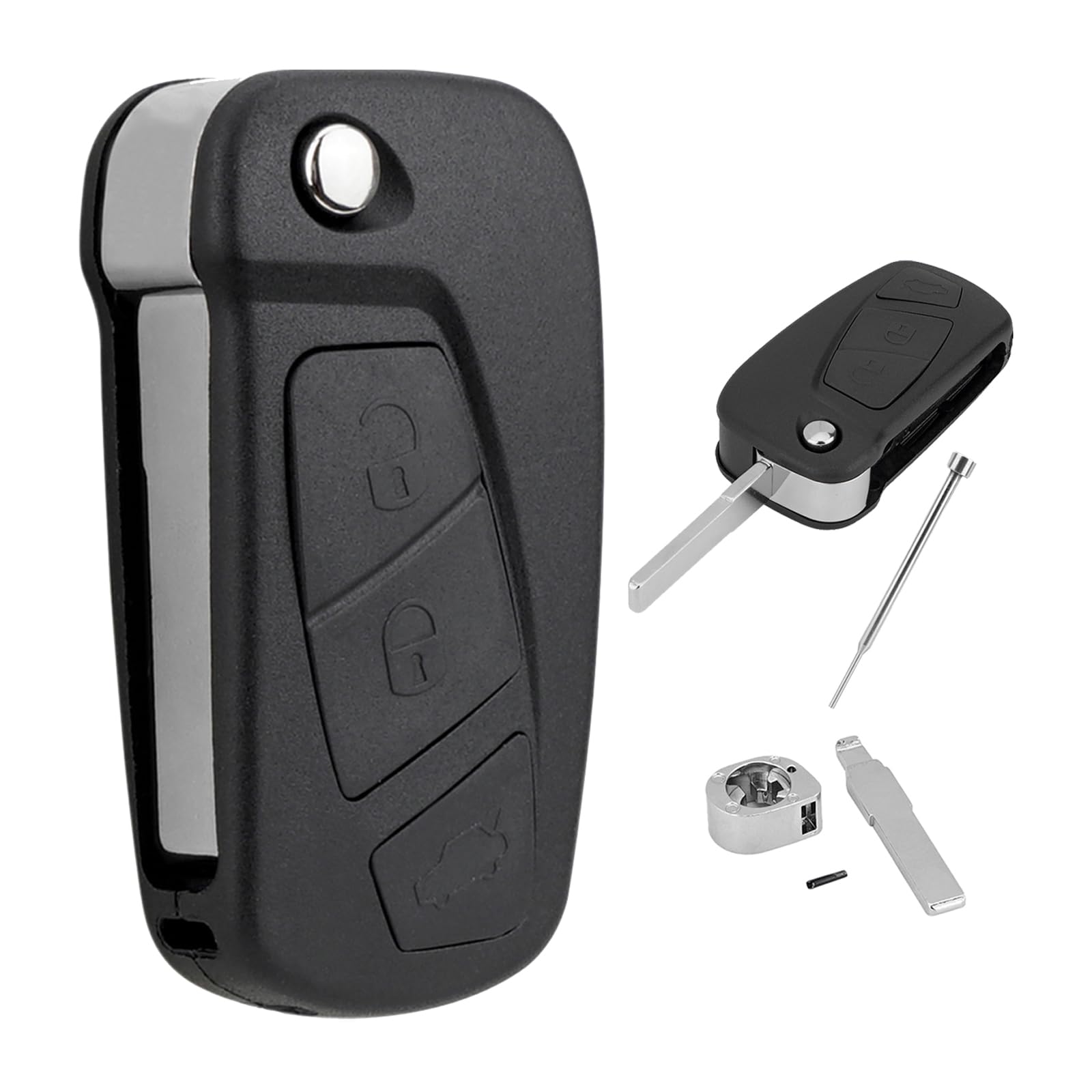 Für Ford KA 2008-2012 RU8 Schlüsselanhänger Ersatz für Ford KA MK2 mit Entnahmewerkzeug zum Austausch der Schlüsseleinsätze Für Ford KA 2008-2012 RU8 Schlüsselanhänger Ersatz für Ford KA MK2 mit Entnahmewerkzeug zum Austausch der Schlüsseleinsätze von GZXNKEY