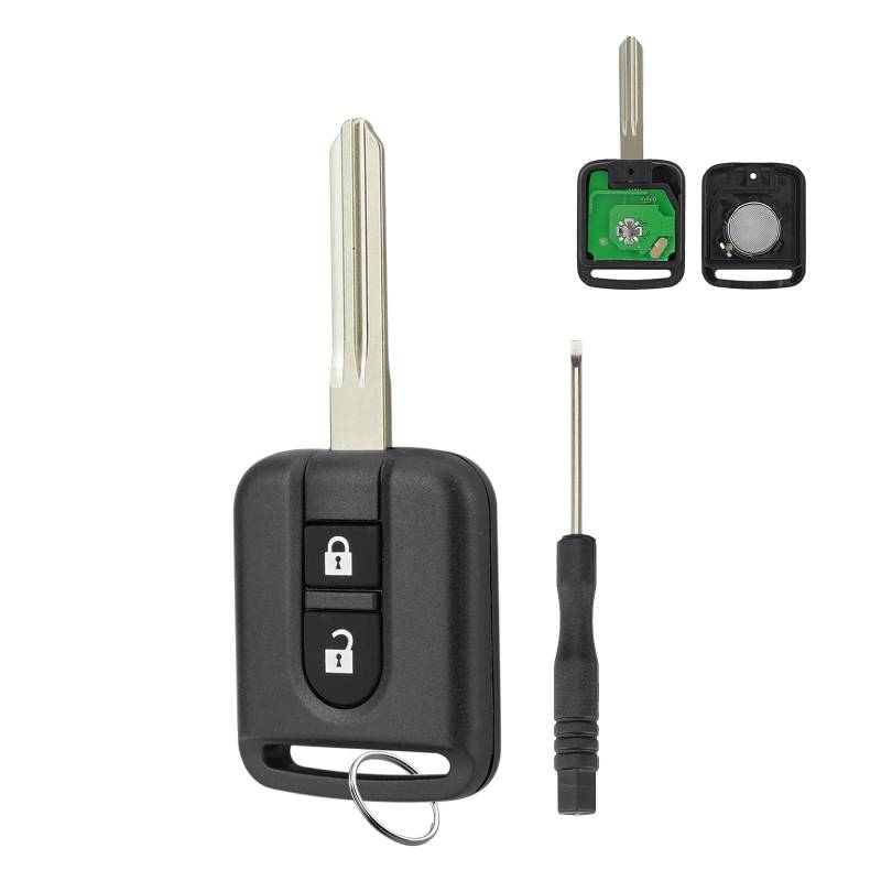 GZXNKEY FCCID: 5WK4876 Funkschlüssel für Nissan Micra K12 Navara Qashqai Note E11 Pathfinder Cabster NV200, 2 Tasten von GZXNKEY