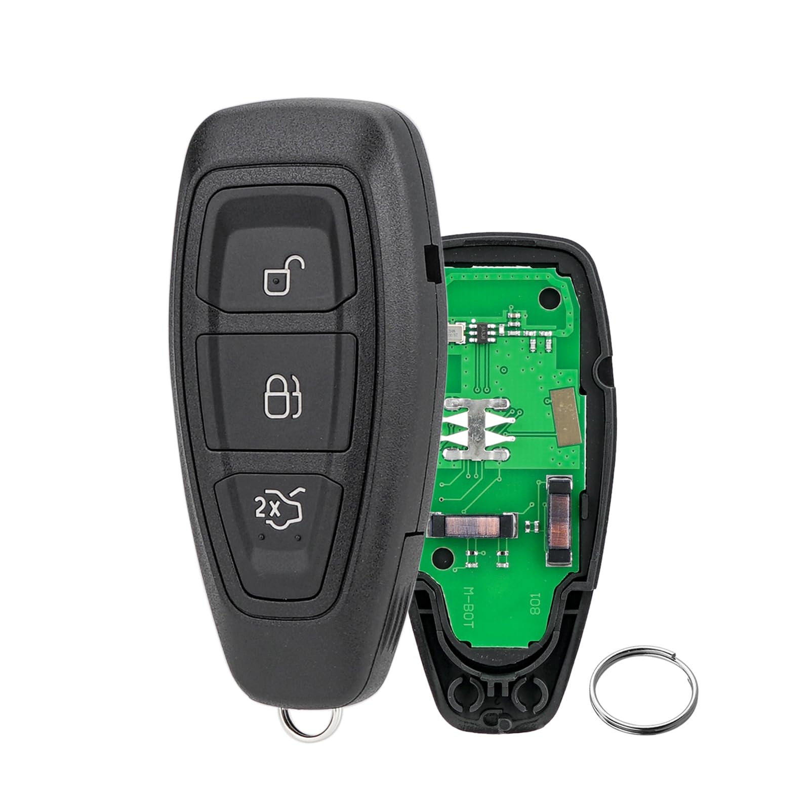 ID49 Chip 3 Tasten Smart Fernbedienung Schlüsselanhänger für Ford Focus C-Max Kuga 2016 2017 2018 2019 Schlüssel FCCID: KR5876268 mit Schlüsselring ID49 Chip 3 Tasten Smart Fernbedienung Schlüsselanhänger für Ford Focus C-Max Kuga 2016 2017 2018 2019 Schlüssel FCCID: KR5876268 mit Schlüsselring von GZXNKEY