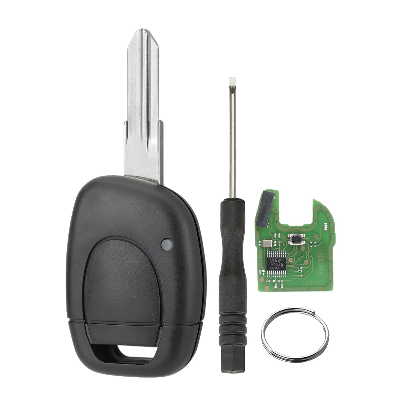 Kompatibel Auto gerader Schlüssel für Taste gerader Schlüssel 433MHZ PCF7946 Chip VAC102 Klinge mit Schraubendreher und Schlüsselring Kompatibel Auto gerader Schlüssel für Taste gerader Schlüssel 433MHZ PCF7946 Chip VAC102 Klinge mit Schraubendreher und Schlüsselring von GZXNKEY