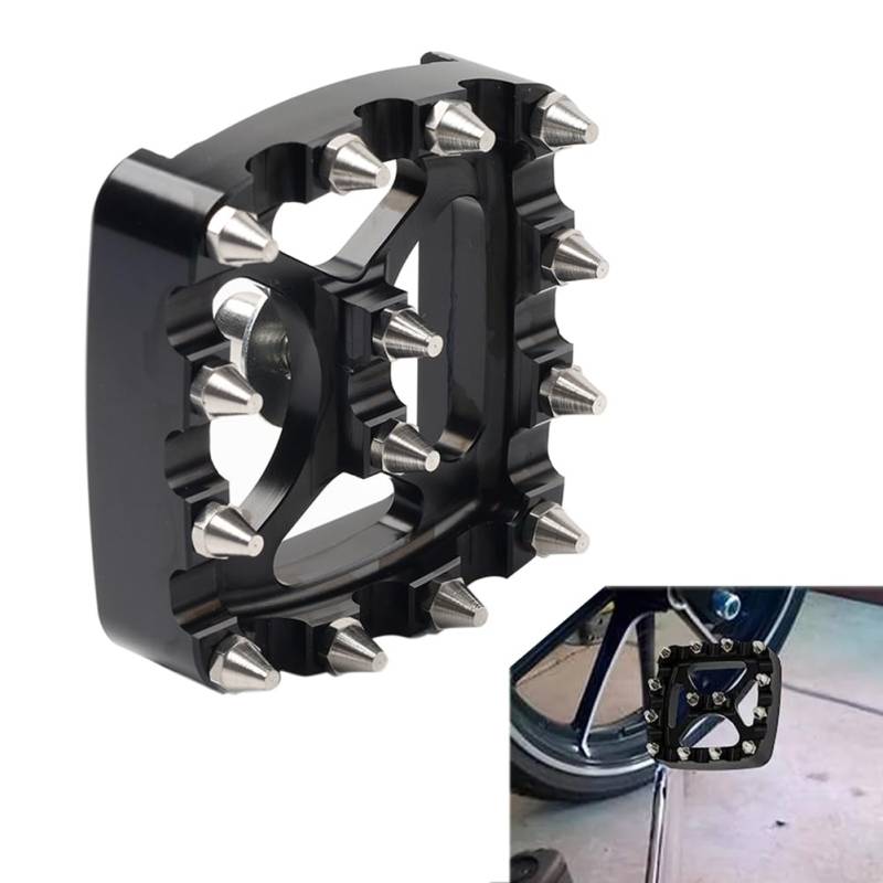 GZYF 1 Pc Aluminium Pedal Zubehör Pad Abdeckung Bremsbeläge Schwarz Für Harley'15-später XG von GZYF