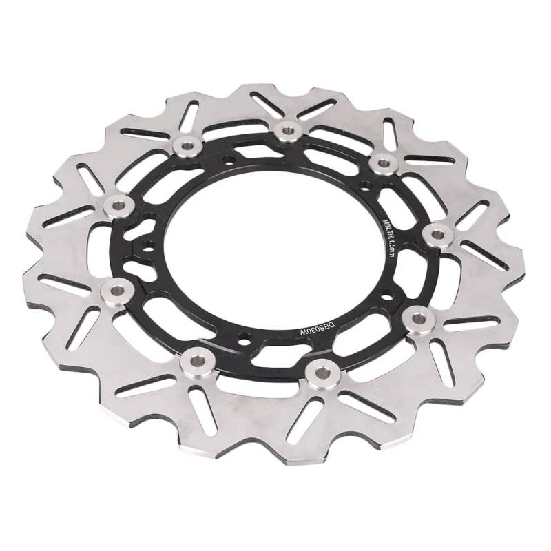 GZYF 1 Satz Edelstahl Bremsscheibe vorn massiv schwarz Für XSR900 850 MT-03 ABS 320 YZF R3/R25 320 von GZYF