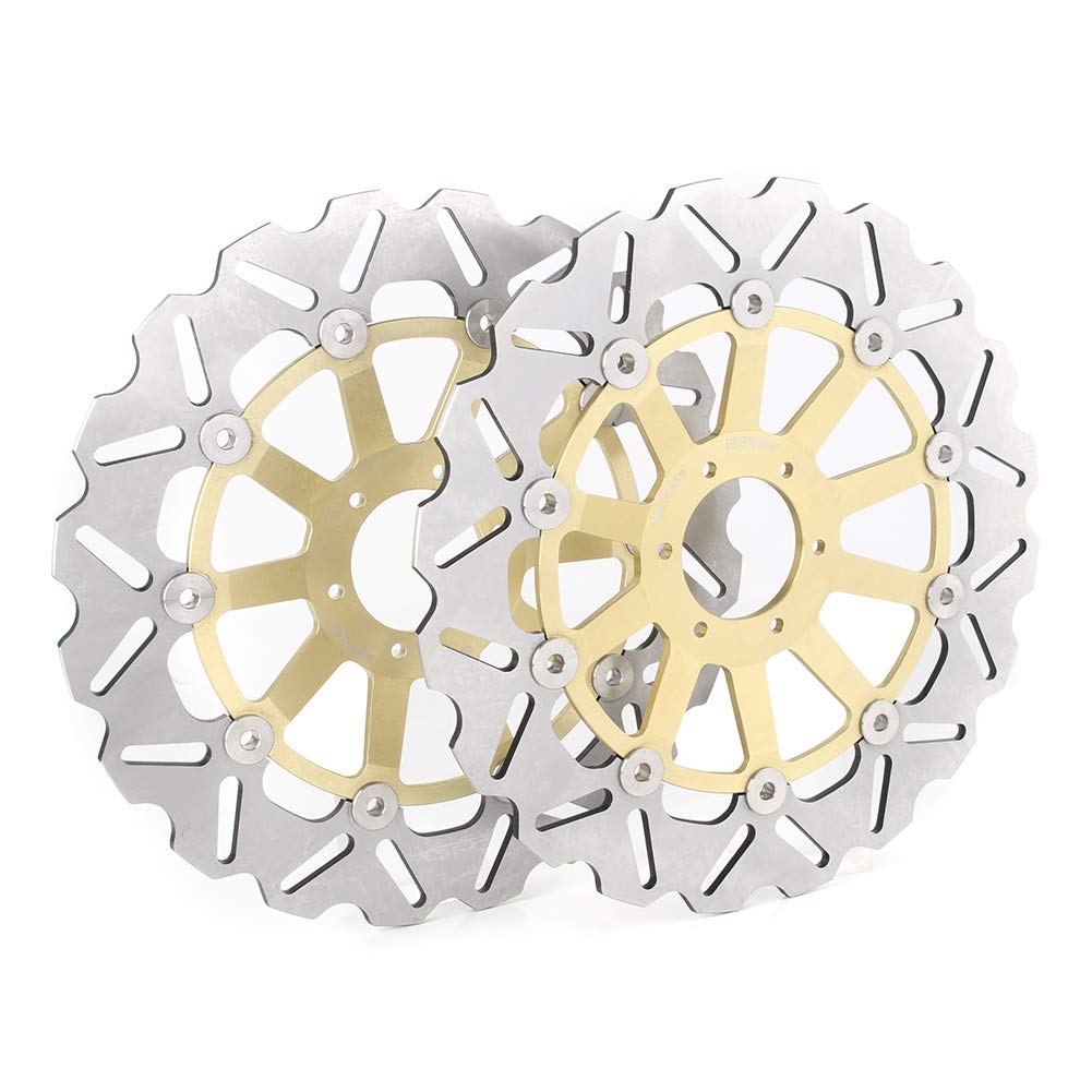 GZYF 1 Set Edelstahl Vorne Bremsscheibe Rotor Solid Gold Für RSR250 TSR25099 VTEC400 CBN400 CBRF400 von GZYF