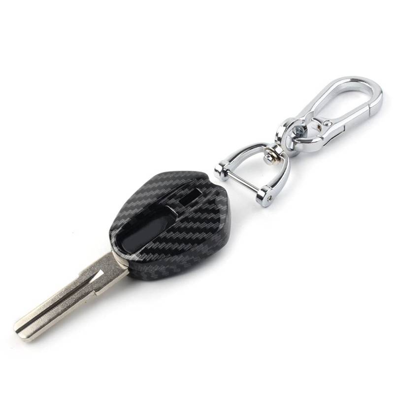 GZYF 1 Set Metall Ungeschliffener Schlüsselbart Schlüsselgehäuse Gehäuse Schutz Schutz Carbon Faser Muster Für Superbikes 1199 1098 1198 Motorrad von GZYF