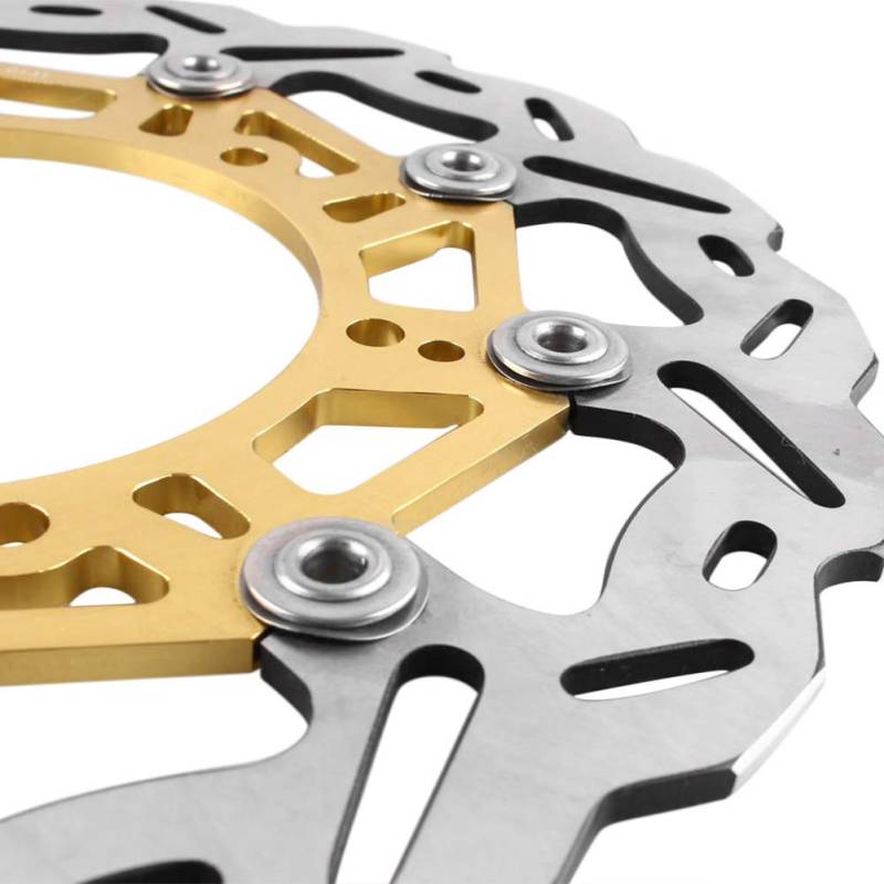 GZYF 1 Stück Edelstahl Bremsscheibe vorne massiv Gold Für YP MAJESTY DX 250 1998-1999 von GZYF
