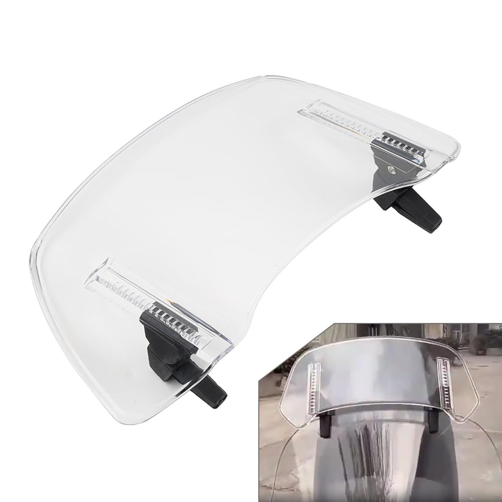 GZYF 1 Stück Motorrad Windschutzscheibe Windschutzscheibe Einstellbare Spoiler Clamp-On Klar Front GZYF 1 Stück Motorrad Windschutzscheibe Windschutzscheibe Einstellbare Spoiler Clamp-On Klar Front von GZYF