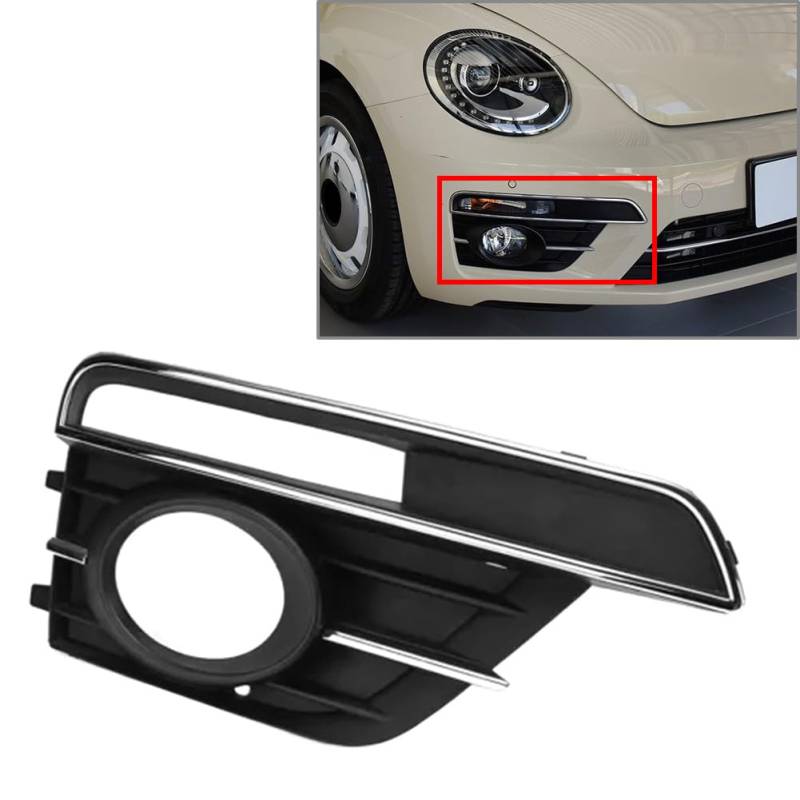 GZYF 1 Stück Nebelscheinwerferabdeckung rechts Nebelscheinwerferrahmen Nebelscheinwerferblende Nebelscheinwerferblende rechts Für Beetle 2016-2019 von GZYF