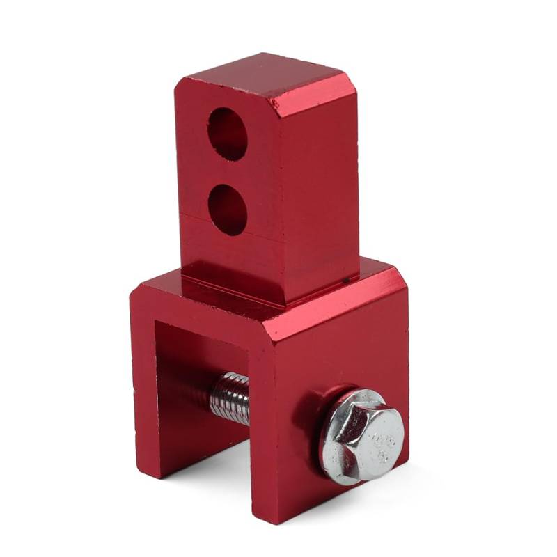 GZYF 1 stück 8 MM Hinten Riser Höhe Erweiterung Extender Motorrad Adapter Stoßdämpfer Aluminium Rot Motorrad von GZYF