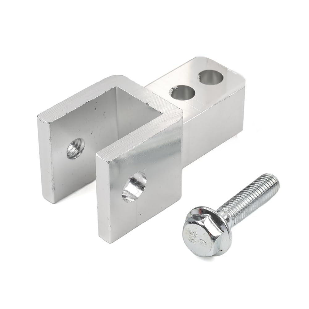 GZYF 1 stück 8 MM Hinten Riser Höhe Erweiterung Extender Motorrad Adapter Stoßdämpfer Aluminium Weiß Motorrad von GZYF