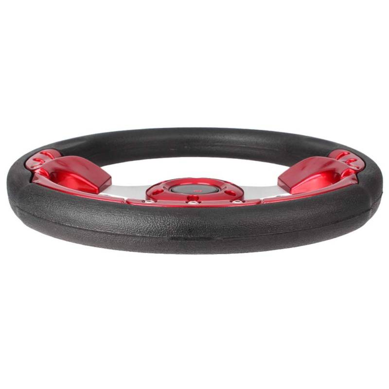 GZYF 13" 330mm Rennlenkrad mit Hupenknopf ersetzen PVC-Legierung Rot für Auto von GZYF