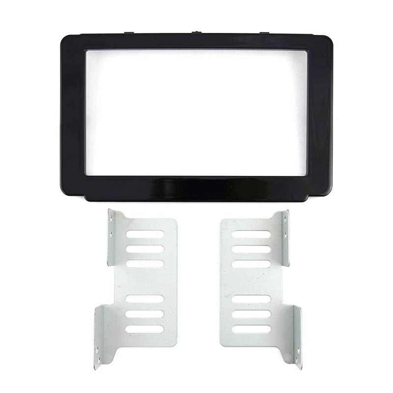 GZYF 173 * 98mm Fascia Stereo Panel Blende Zierleiste Armaturenbrett Rahmen Kit ABS Schwarz Auto für 2015+ von GZYF