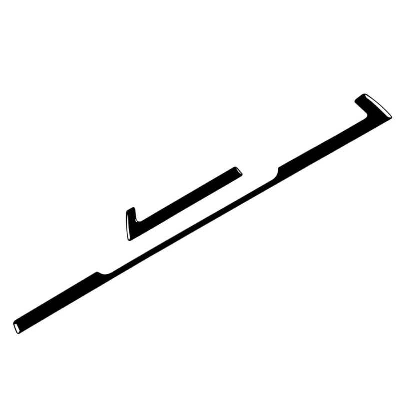 GZYF 2 Stück ABS Armaturenbrett Aufkleber Panel Navigation Abdeckung Zierleiste LHD Piano Schwarz Für A4 A5 S4 S5 RS4 RS5 17-24 von GZYF