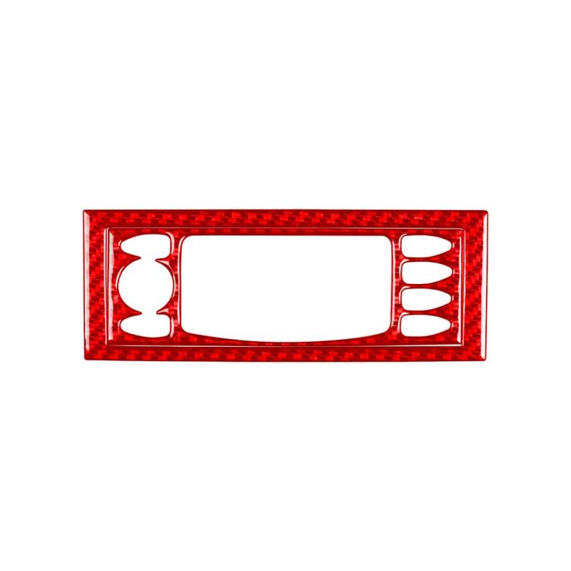 GZYF 2 Stück AC Schalter Bedienaufkleber Einstellen Panel Verkleidung Abdeckung Kohlefaser Rot Für Boxster/996 1998-2004 von GZYF