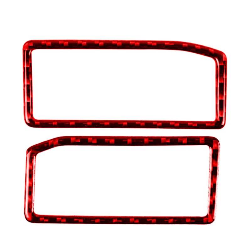 GZYF 2 Stück Air Vent Outlet Dashboard Center Konsolen Carbon Fiber Rot Rechts Hand Für RC300/350/200T 2015-2024 von GZYF