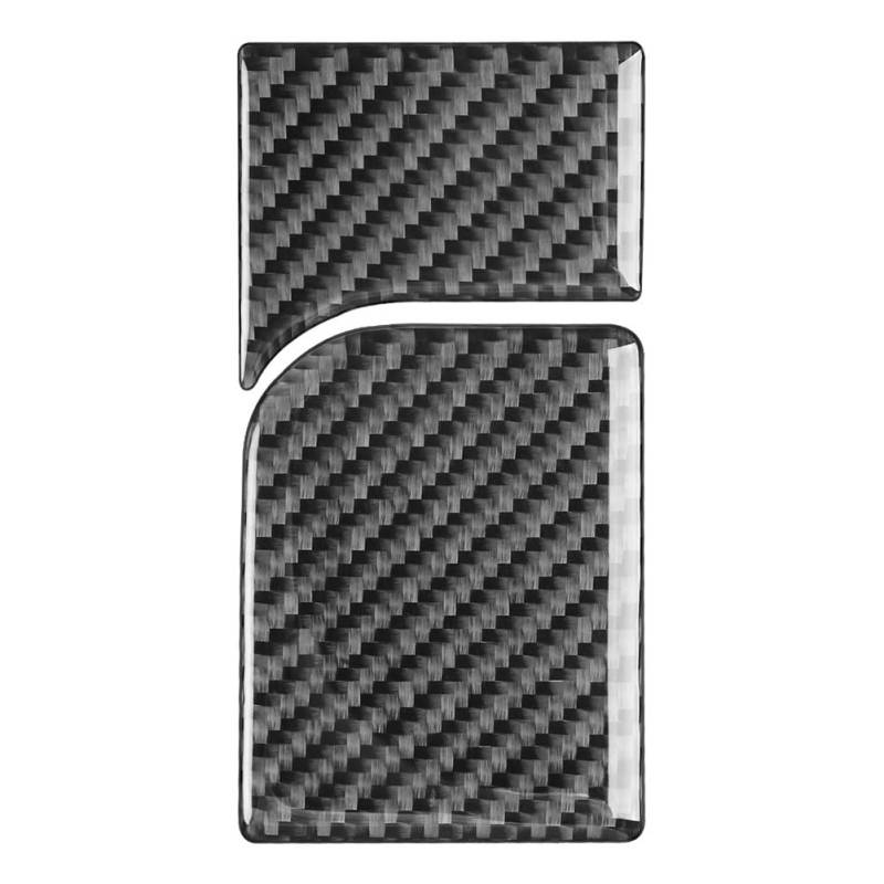 GZYF 2 Stück Carbon Fiber Lenkrad Rechte Seite Aufkleber Abdeckung Scheinwerfer Schalter Trim RHD Schwarz Für Passat B5 01-05 von GZYF