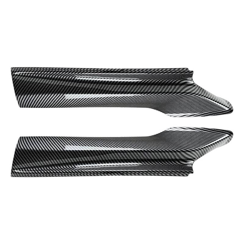 GZYF 2 x Frontstoßstangen-Spoilerlippe, Spoiler, Splitter, Karbonfaser-Muster, für BMW 5er-Serie F10 F11 mit M-Tech-Stoßstange 2011–2017 von GZYF