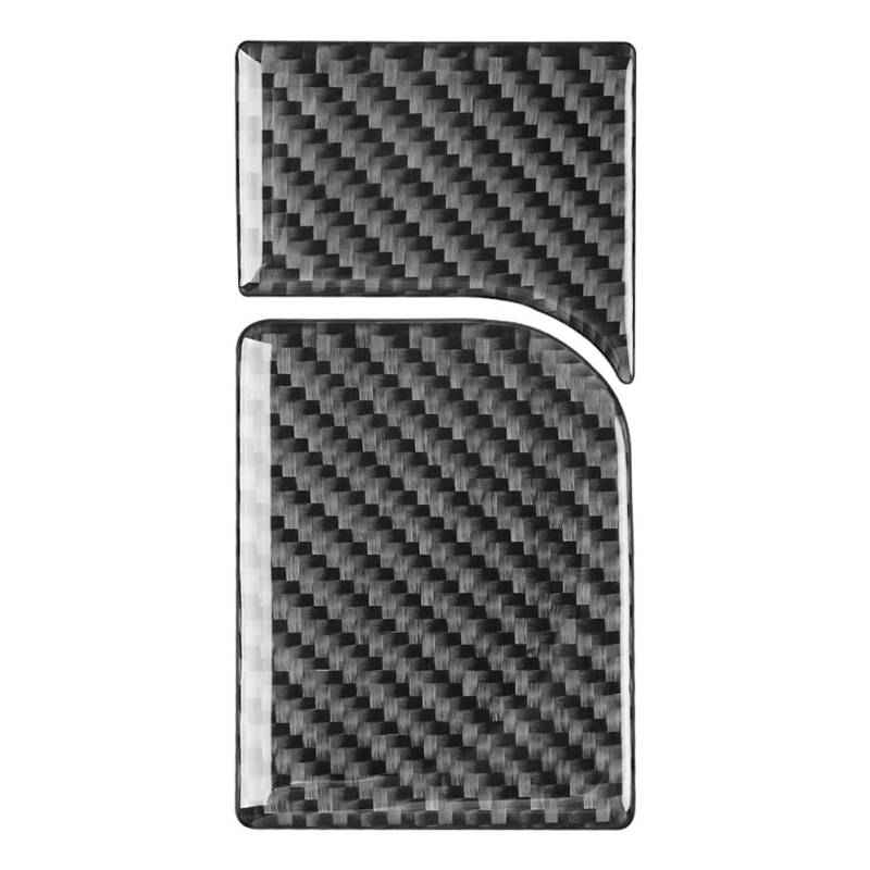 GZYF 2 Stück Lenkrad Scheinwerfer Schalter Panel Verkleidung Rechte Seite Aufkleber Abdeckung LHD Carbon Faser Schwarz Für Passat B5 2001-2005 von GZYF